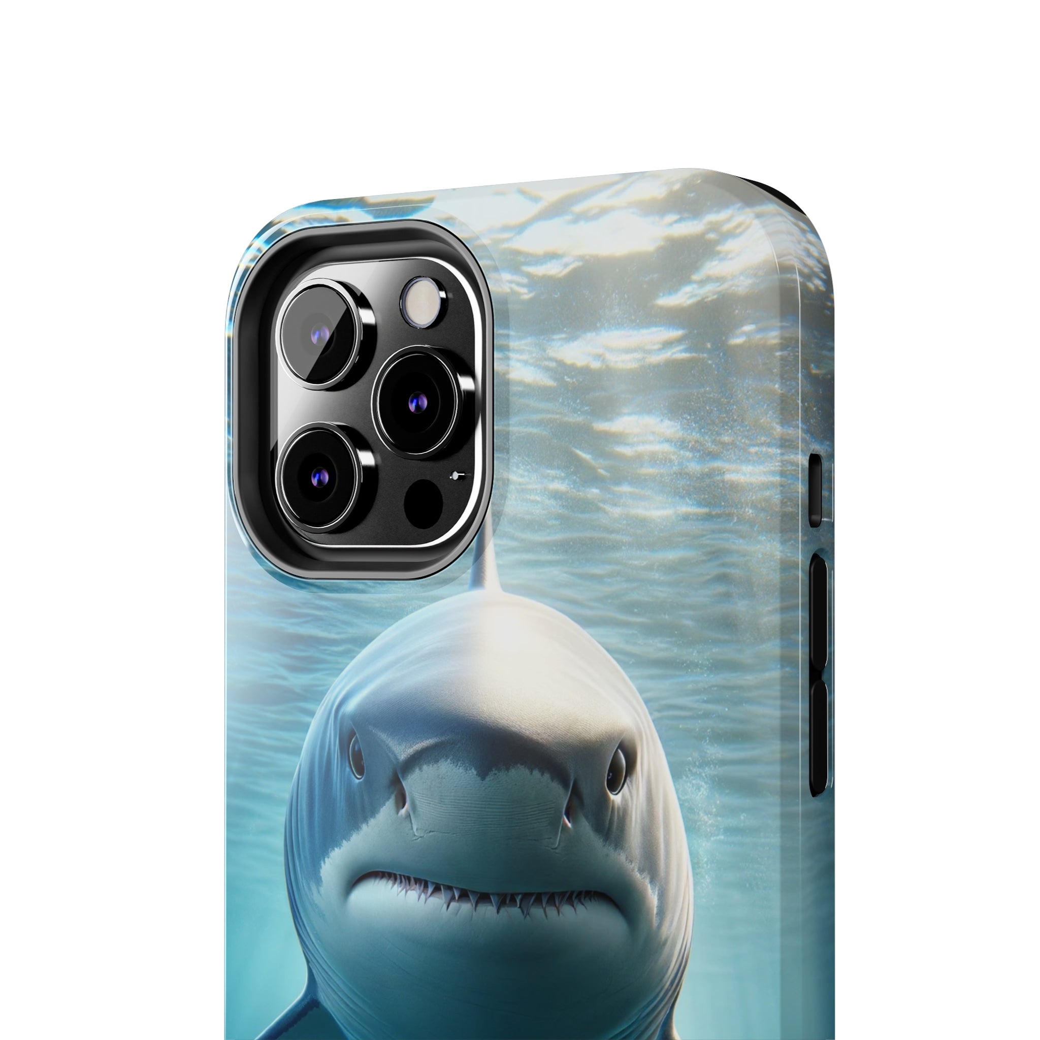 Curious shark - Tough Phone Case