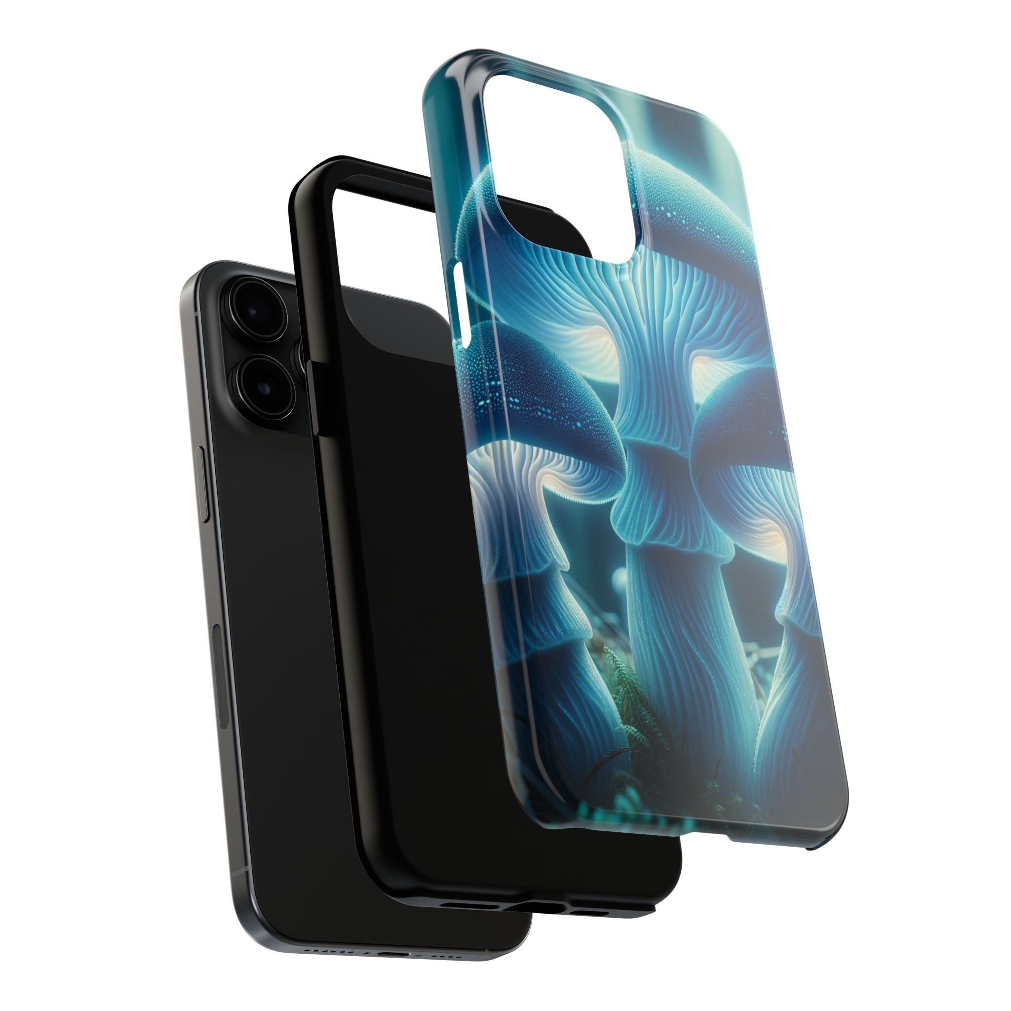 Blue Mushrooms - Tough Phone Case