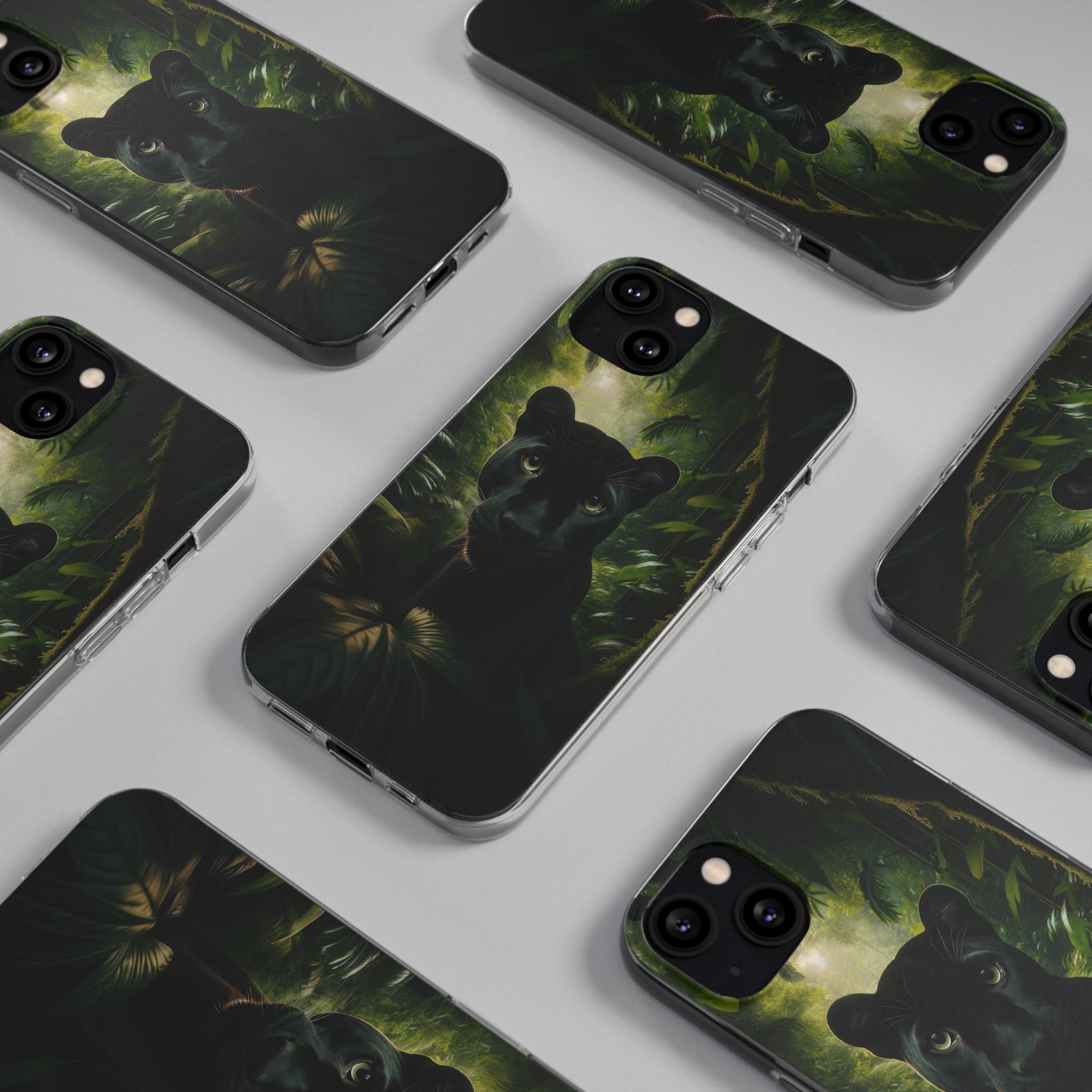 Curious Panther - Soft Phone Case