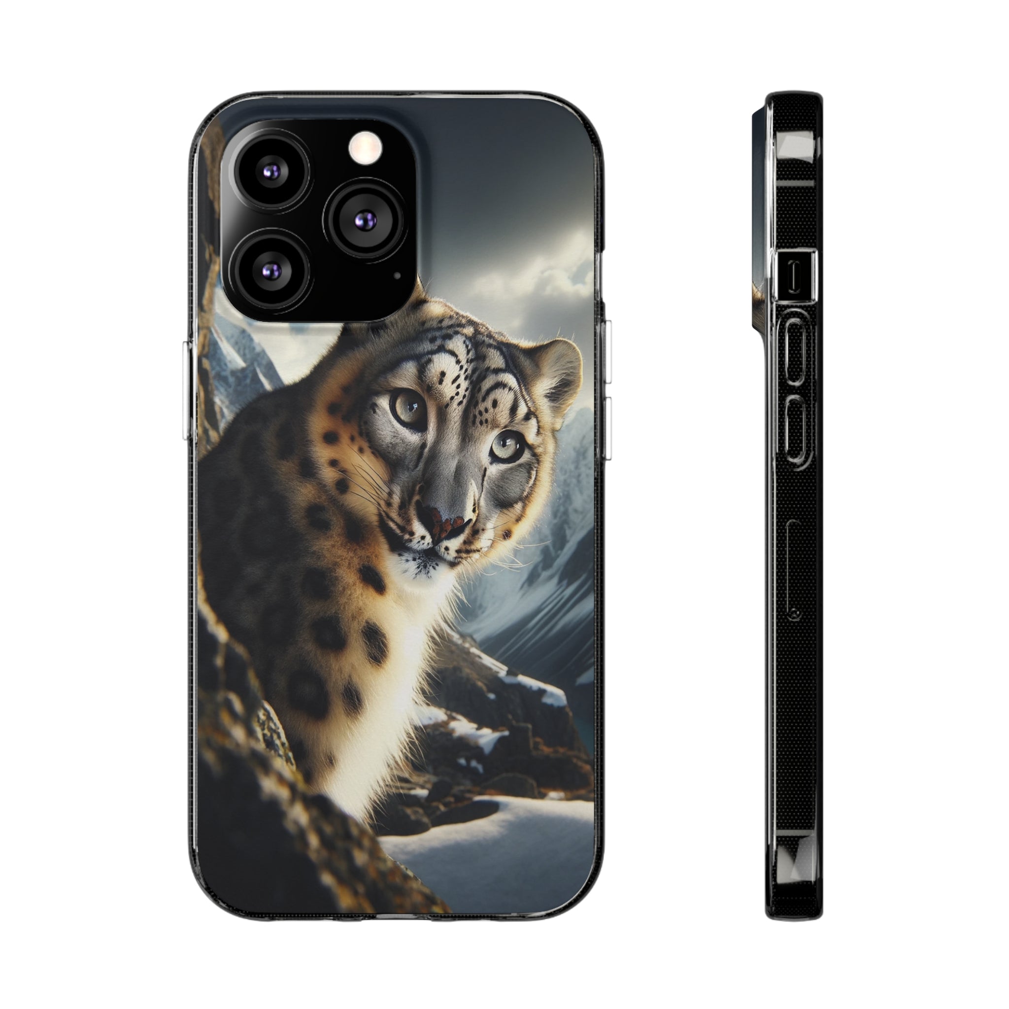 Snow Leopard - Soft Phone Case