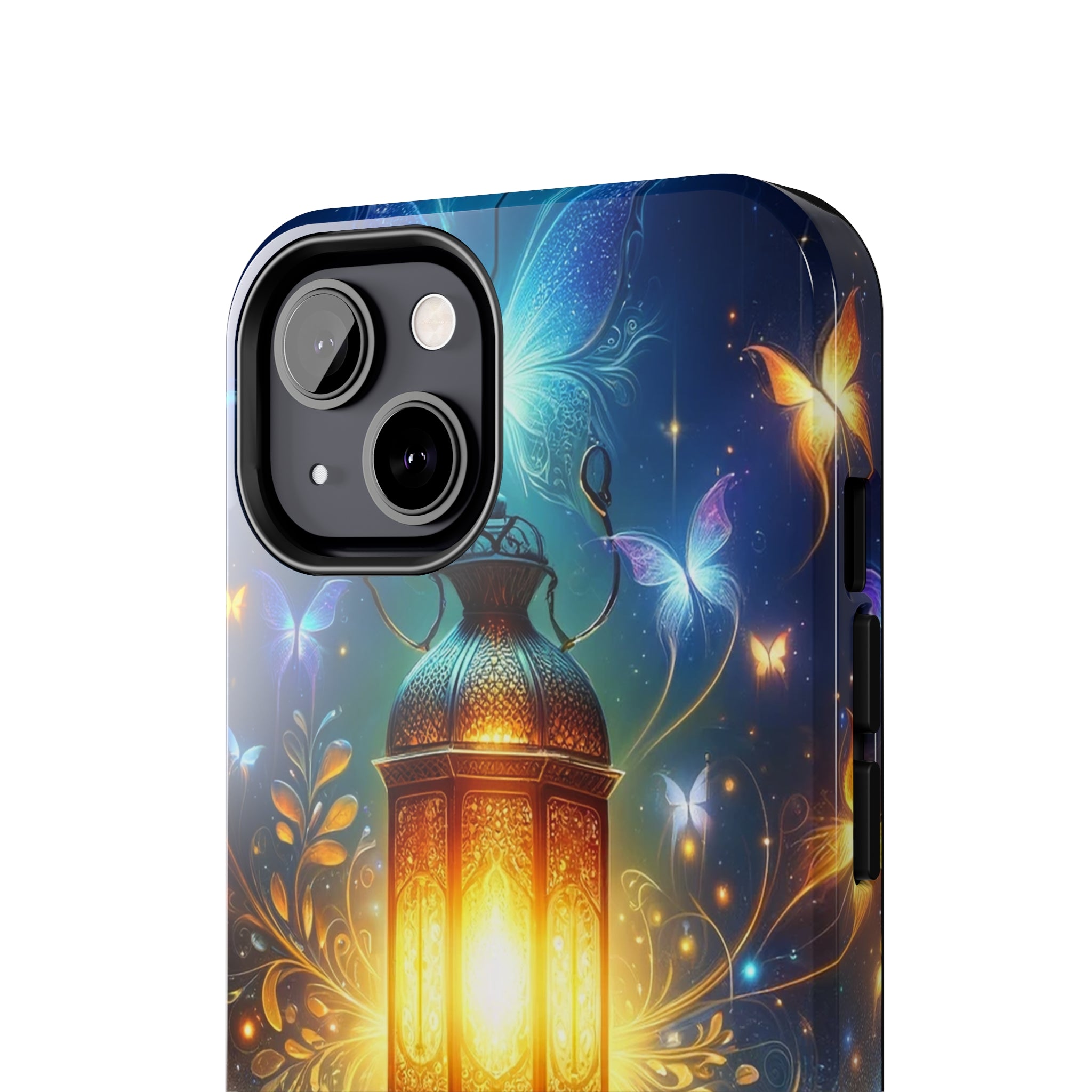 Butterflies around a lamp - Tough Phone Case