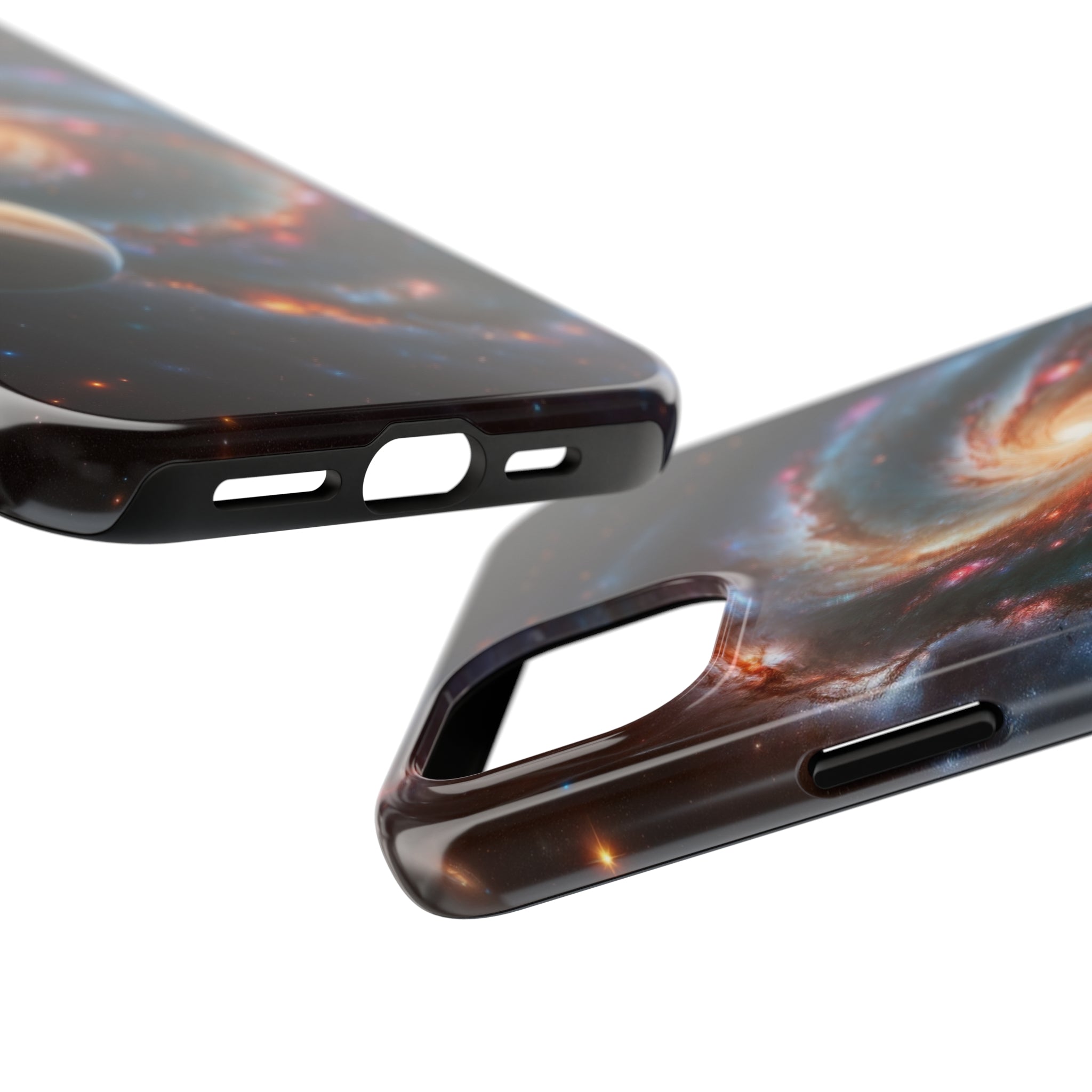 Yellow planet and wormhole - Tough Phone Case