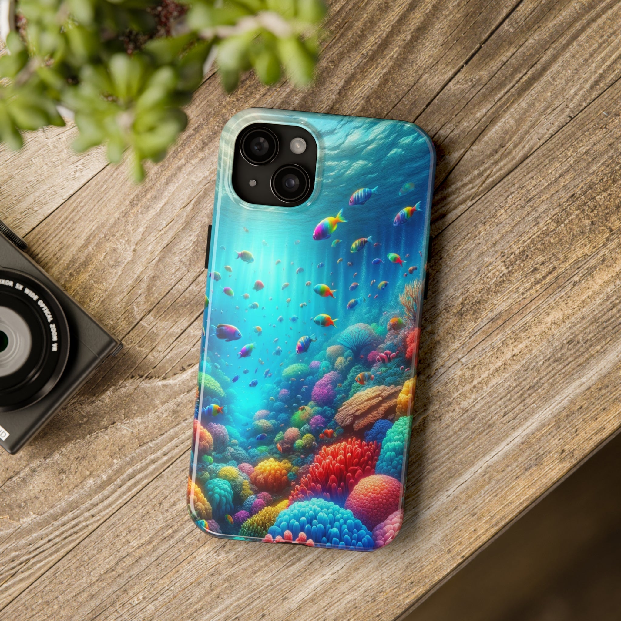 Coloured fish and coral reef - Tough Phone Case