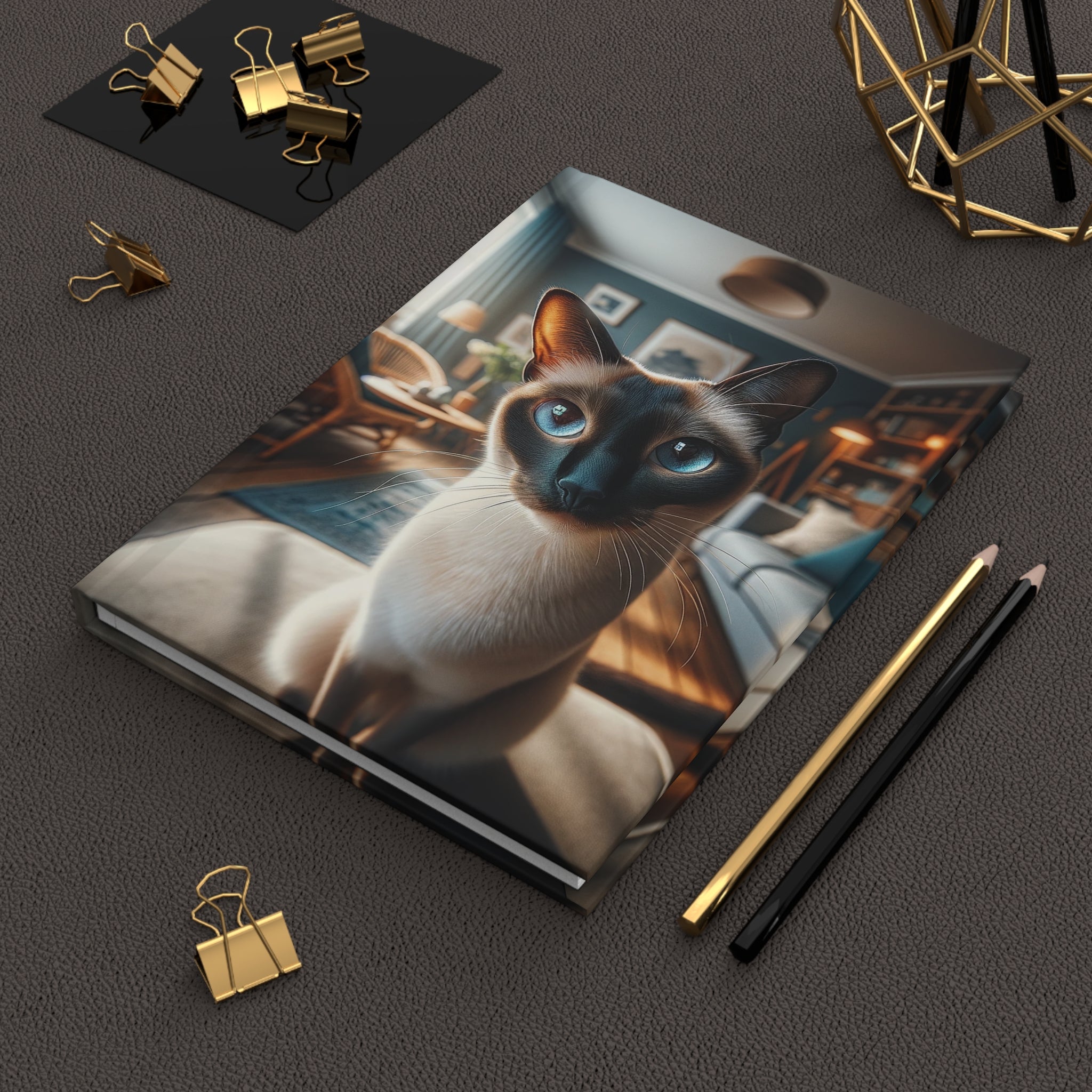 Siamese cat - Hardcover Notebook