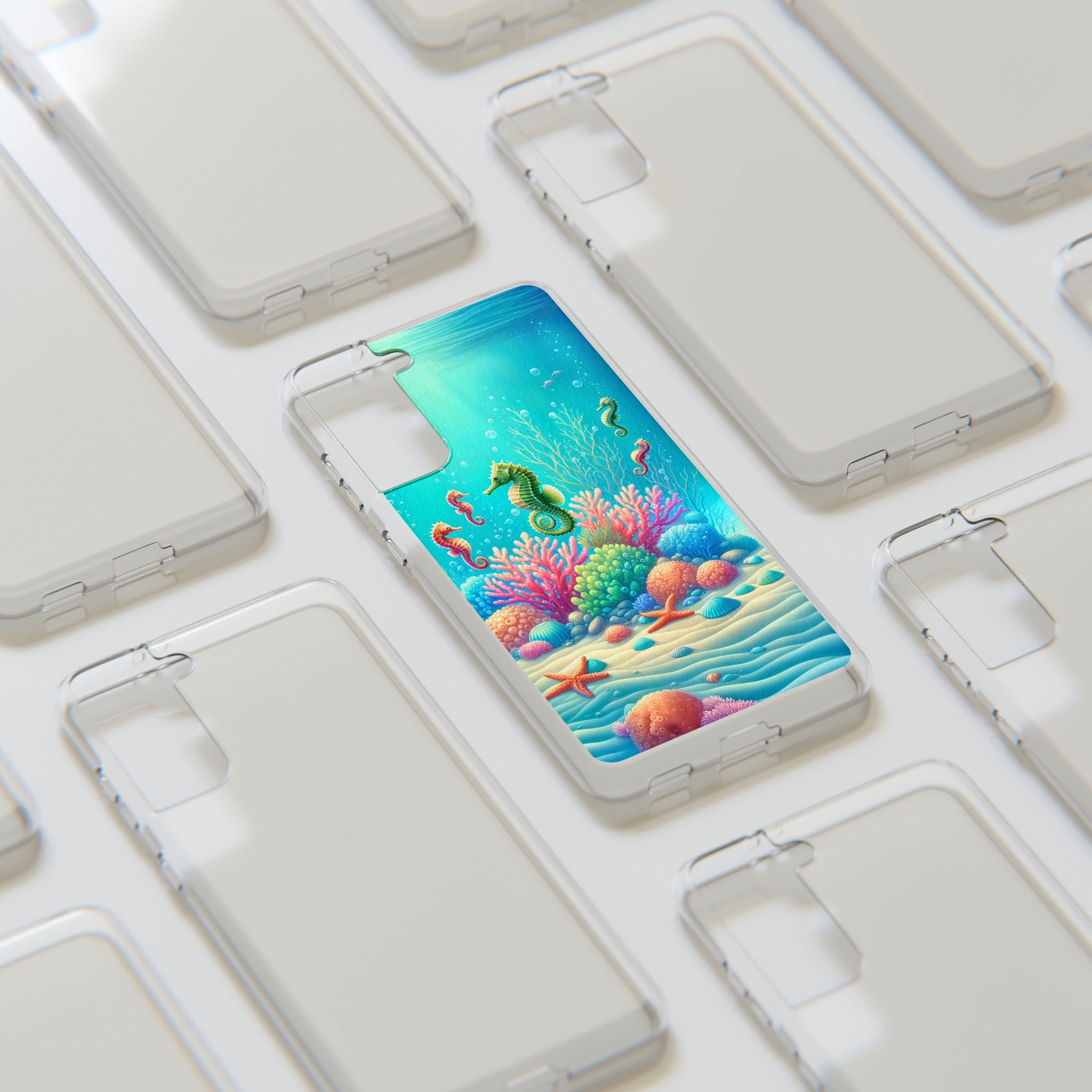 Seahorses - Soft Phone Case