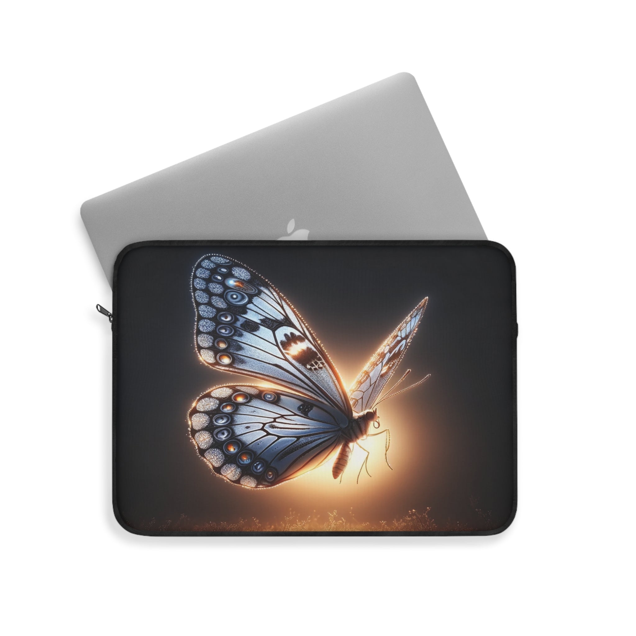 A grey-silver coloured butterfly - Laptop Sleeve