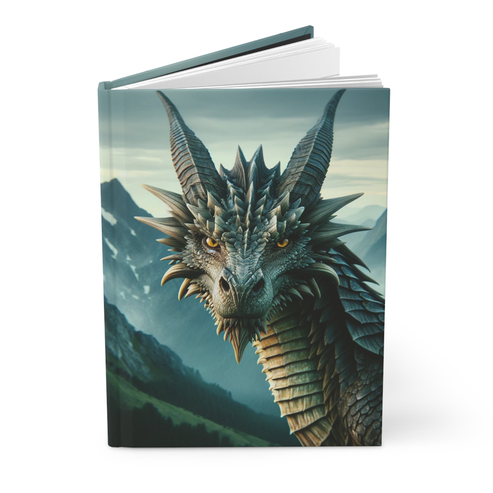 Curious dragon - Hardcover Notebook