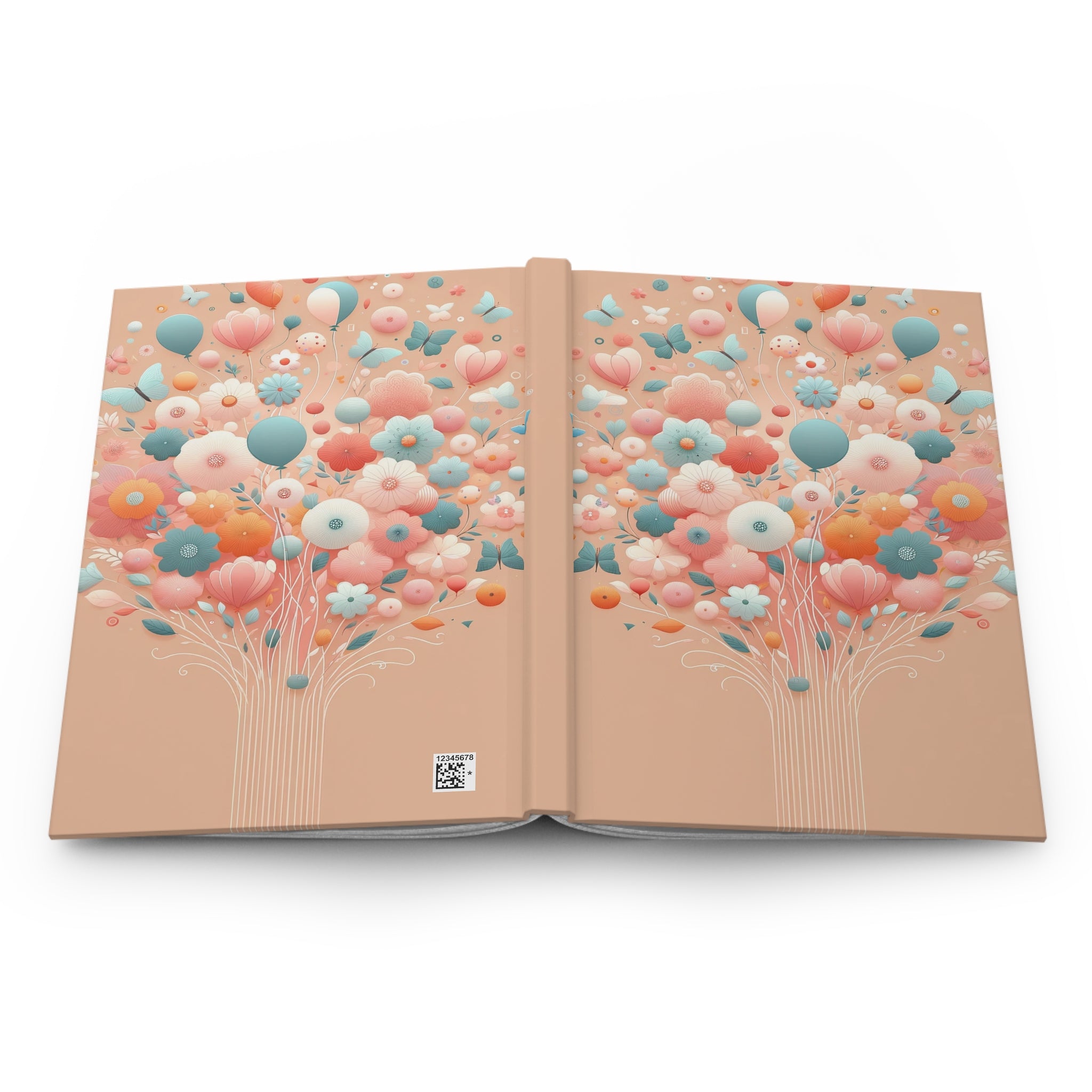 Balloons and butterflies 1 - Hardcover Notebook