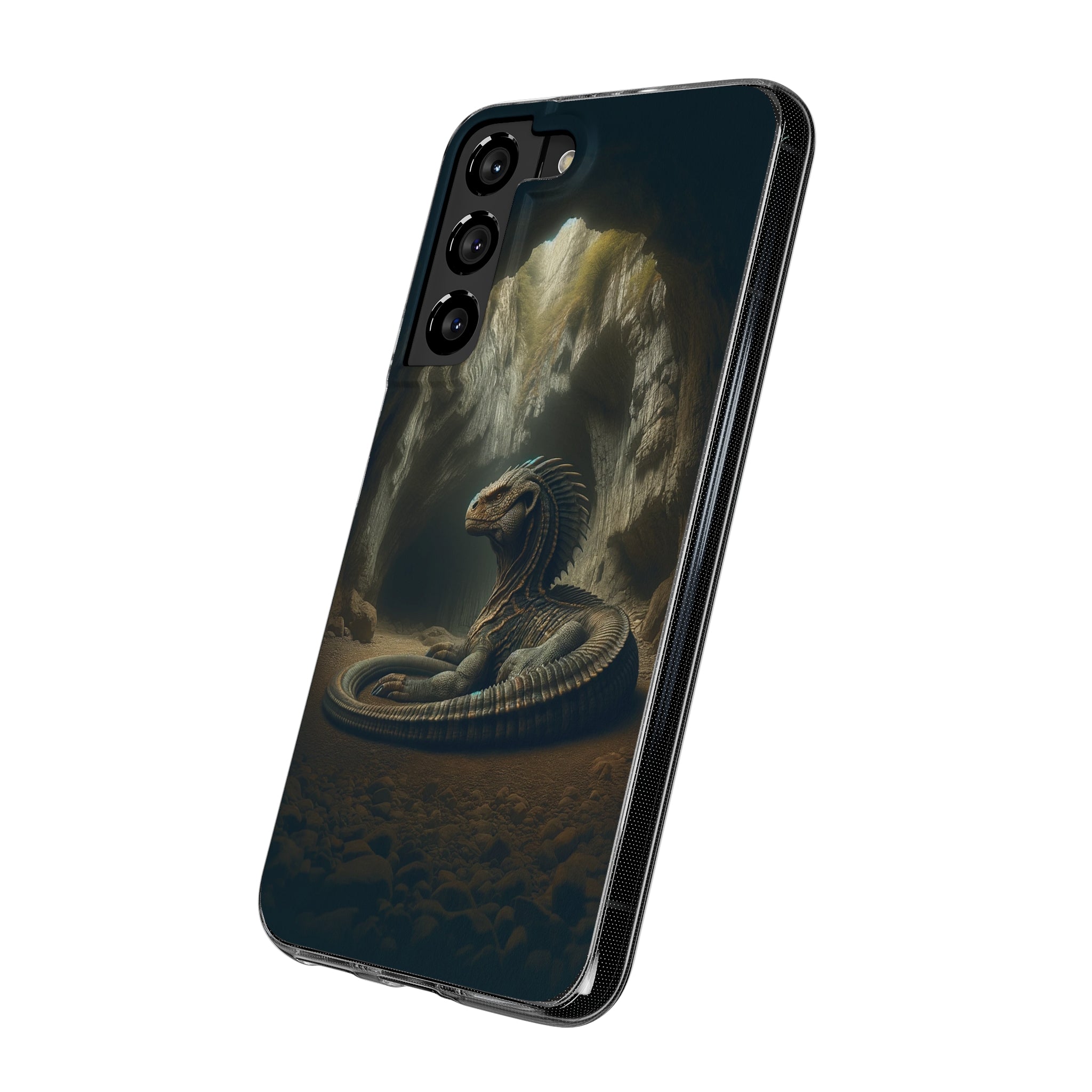 Basilisk in a cave - Soft Phone Case