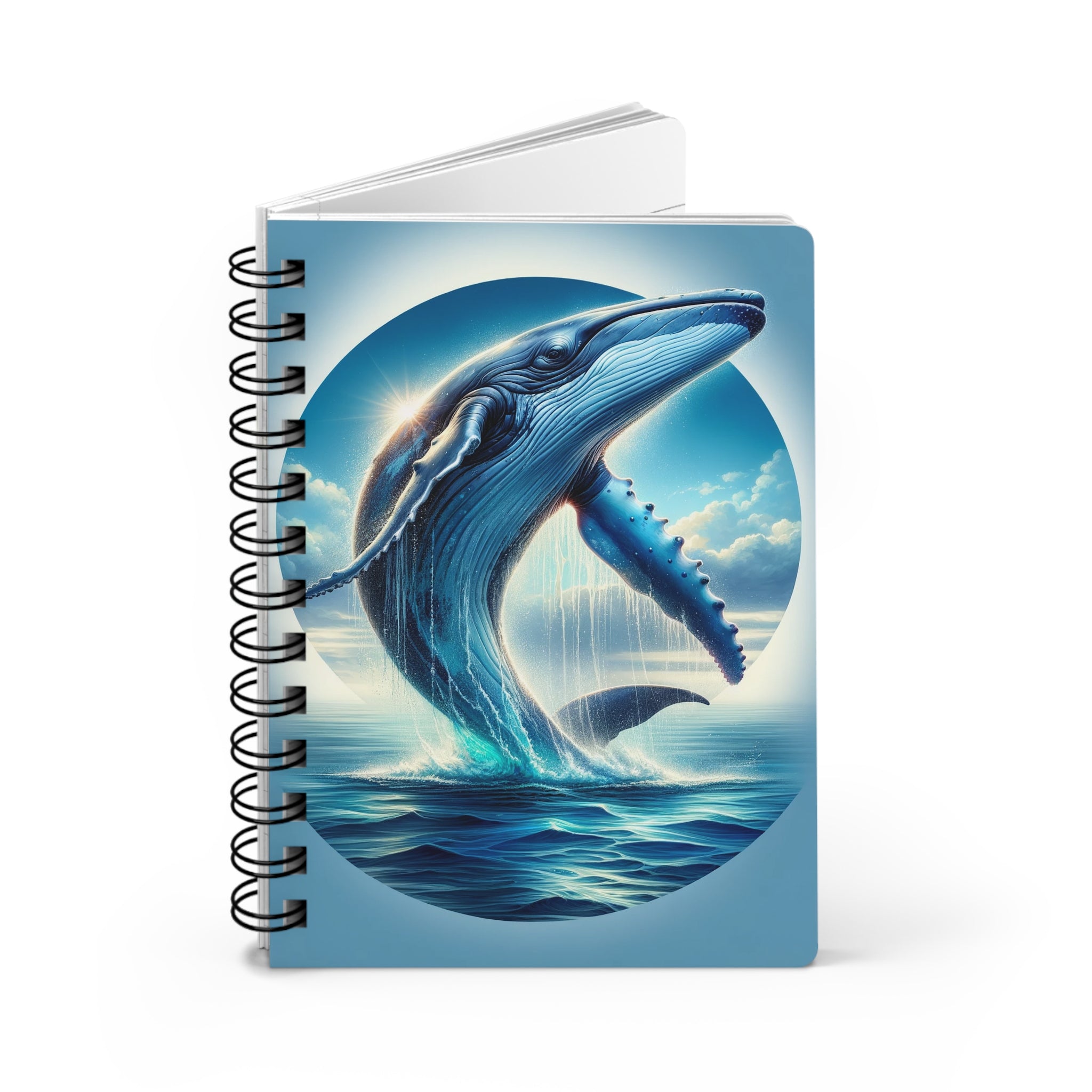 Whale 2 - Spiral Notebook