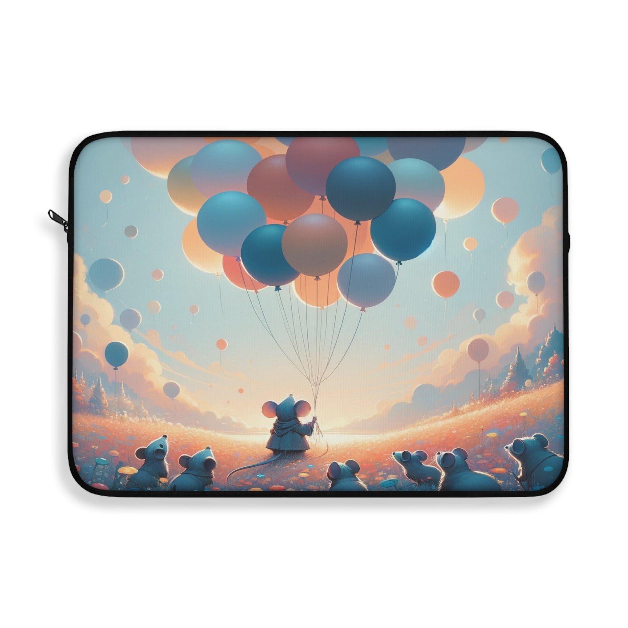 Mice watching balloons - Laptop Sleeve