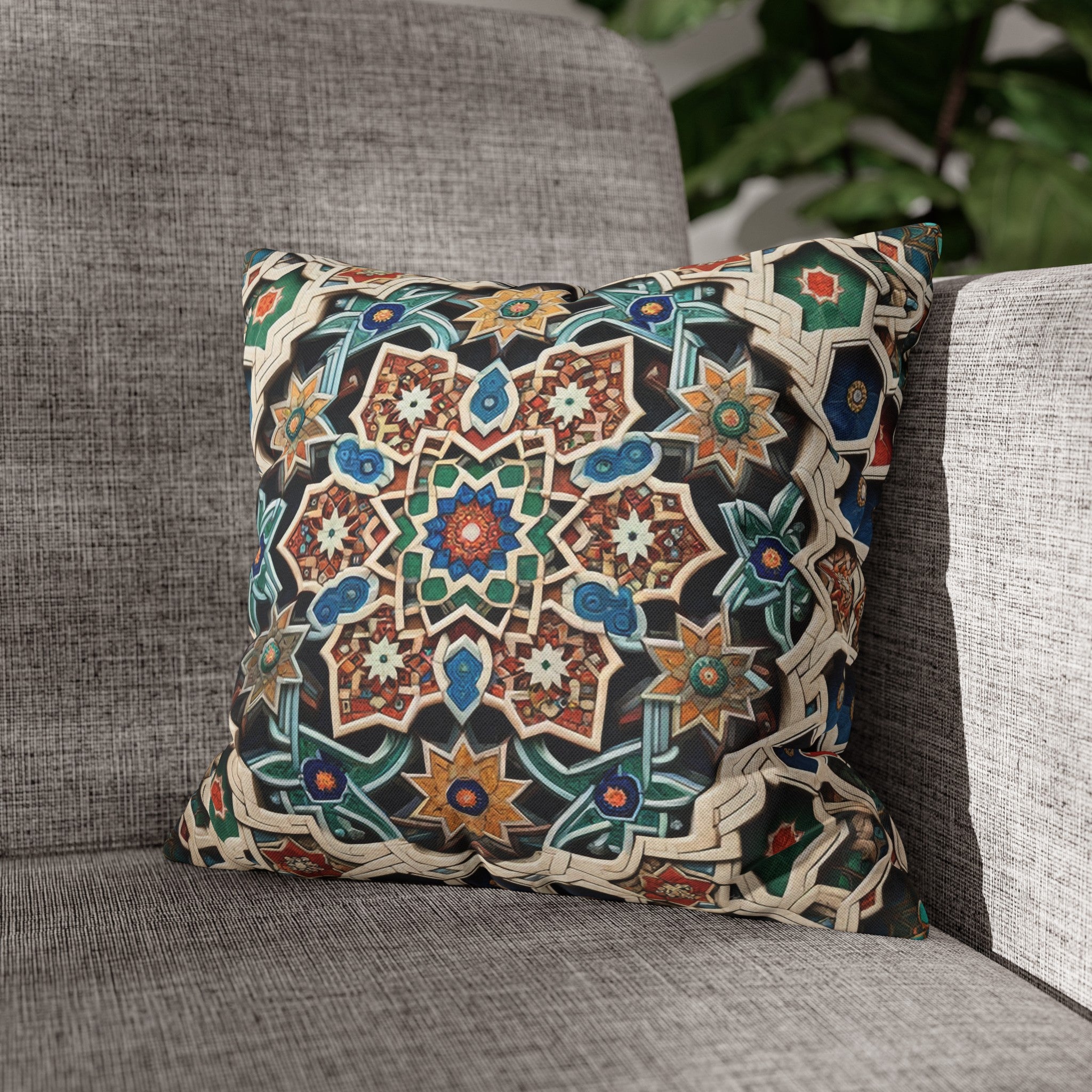 Persian Art 1 - Polyester Square Pillowcase