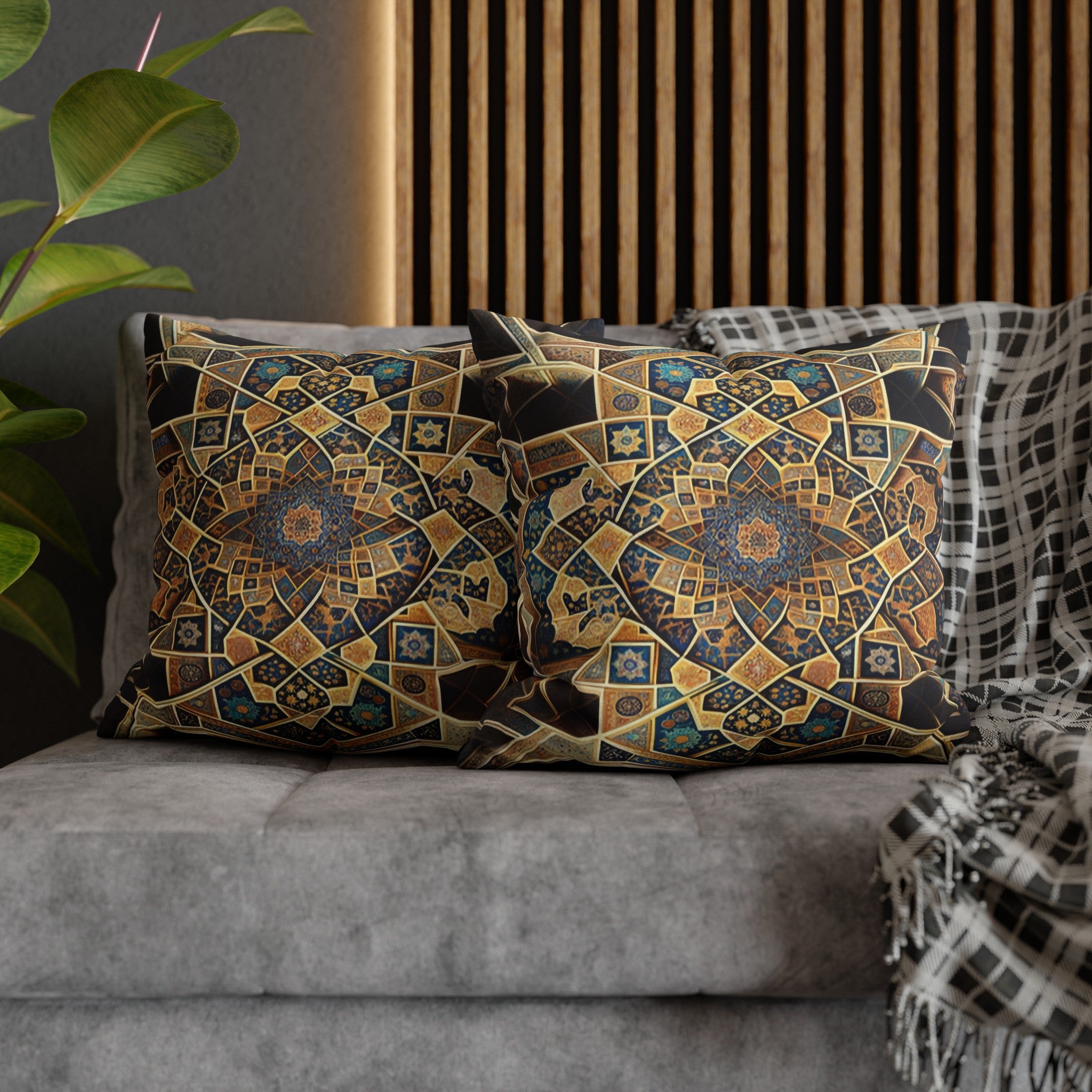 Persian Art (3) - Polyester Square Pillowcase