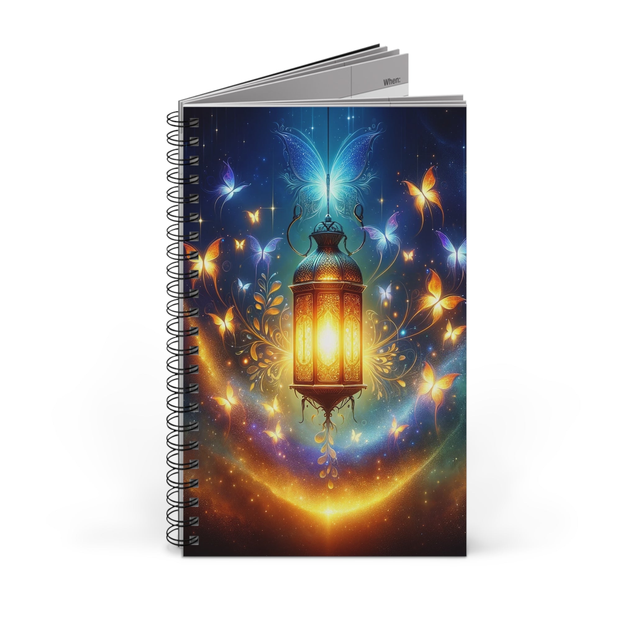 Light & Butterflies Lamp - Spiral Journal (EU)