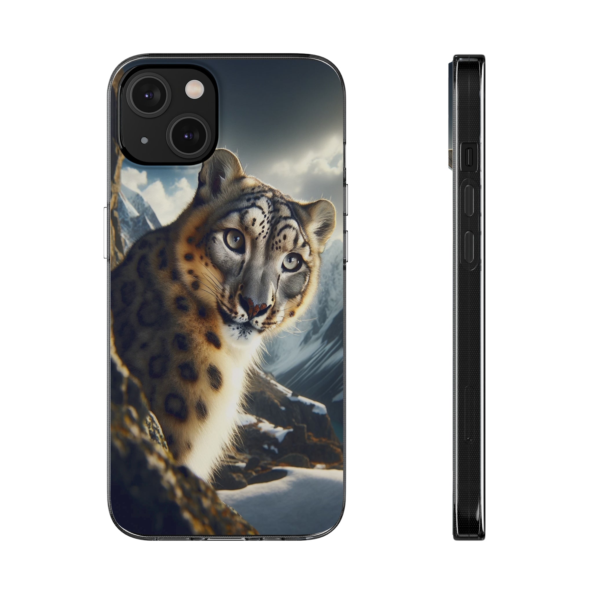 Snow Leopard - Soft Phone Case