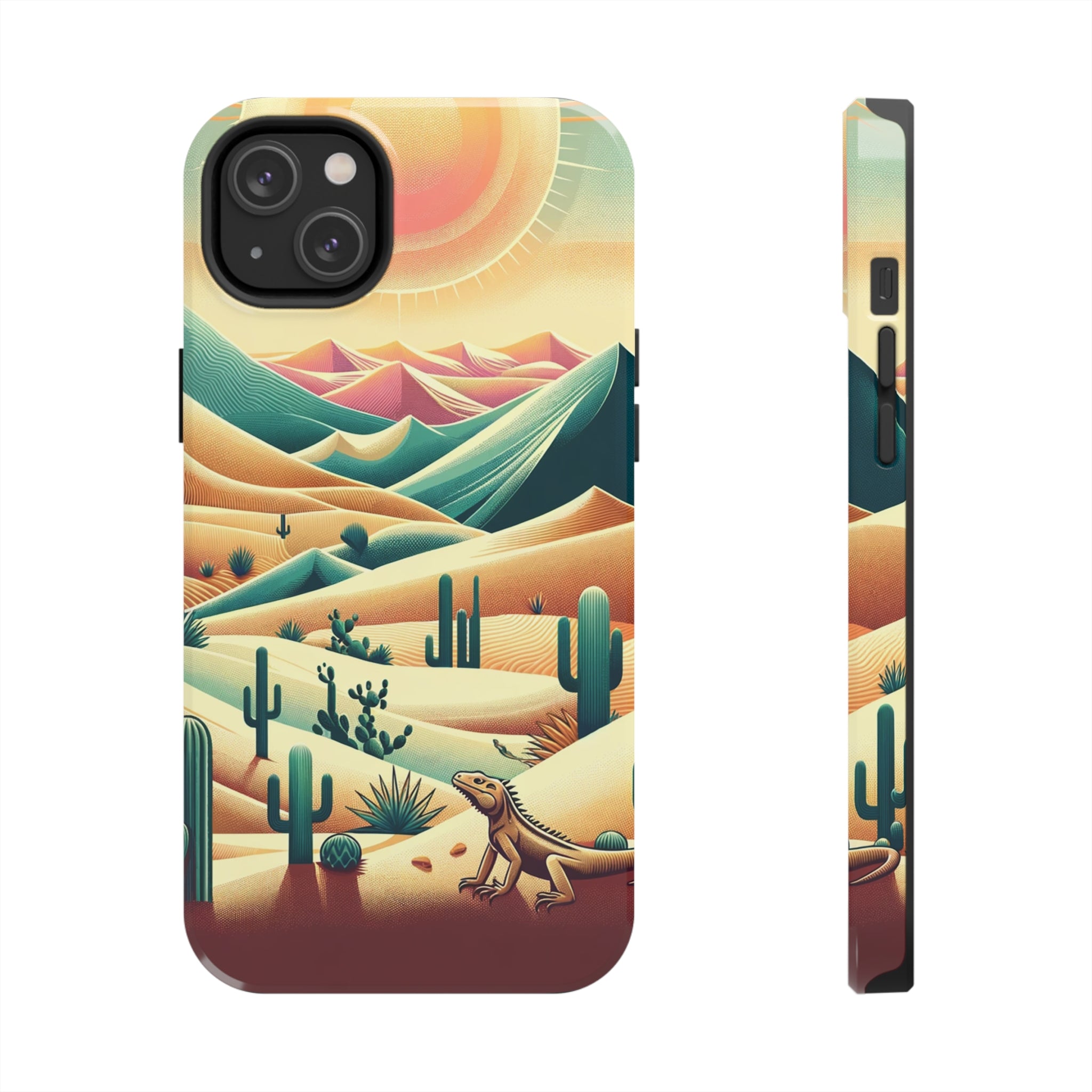 Iguana in the desert - Tough Phone Case