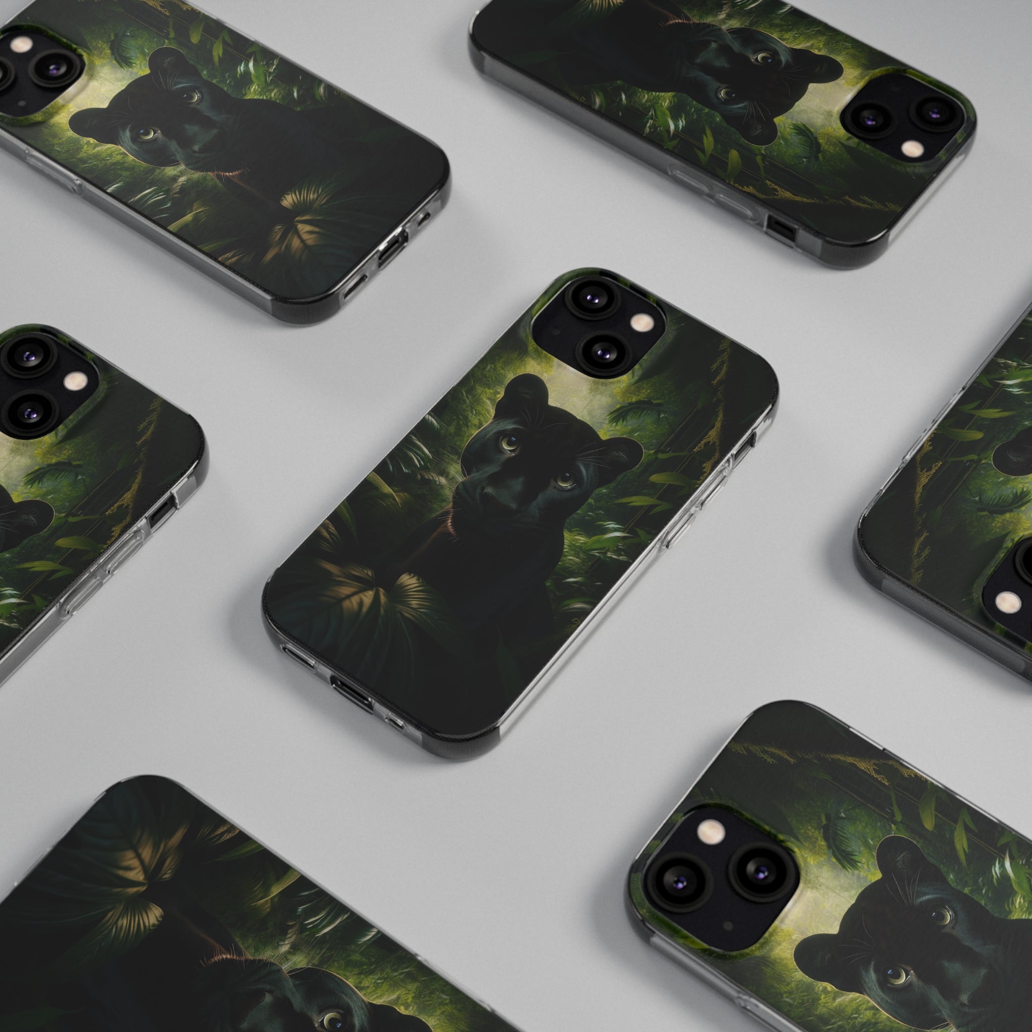 Curious Panther - Soft Phone Case