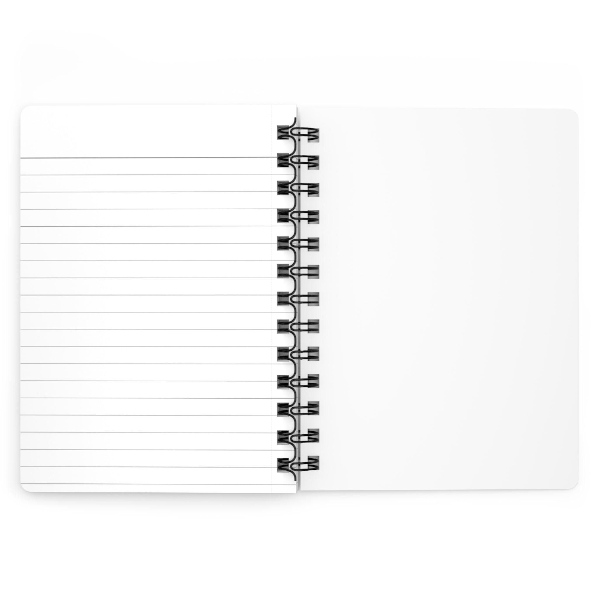 A curious, white, flying dragon - Spiral Notebook