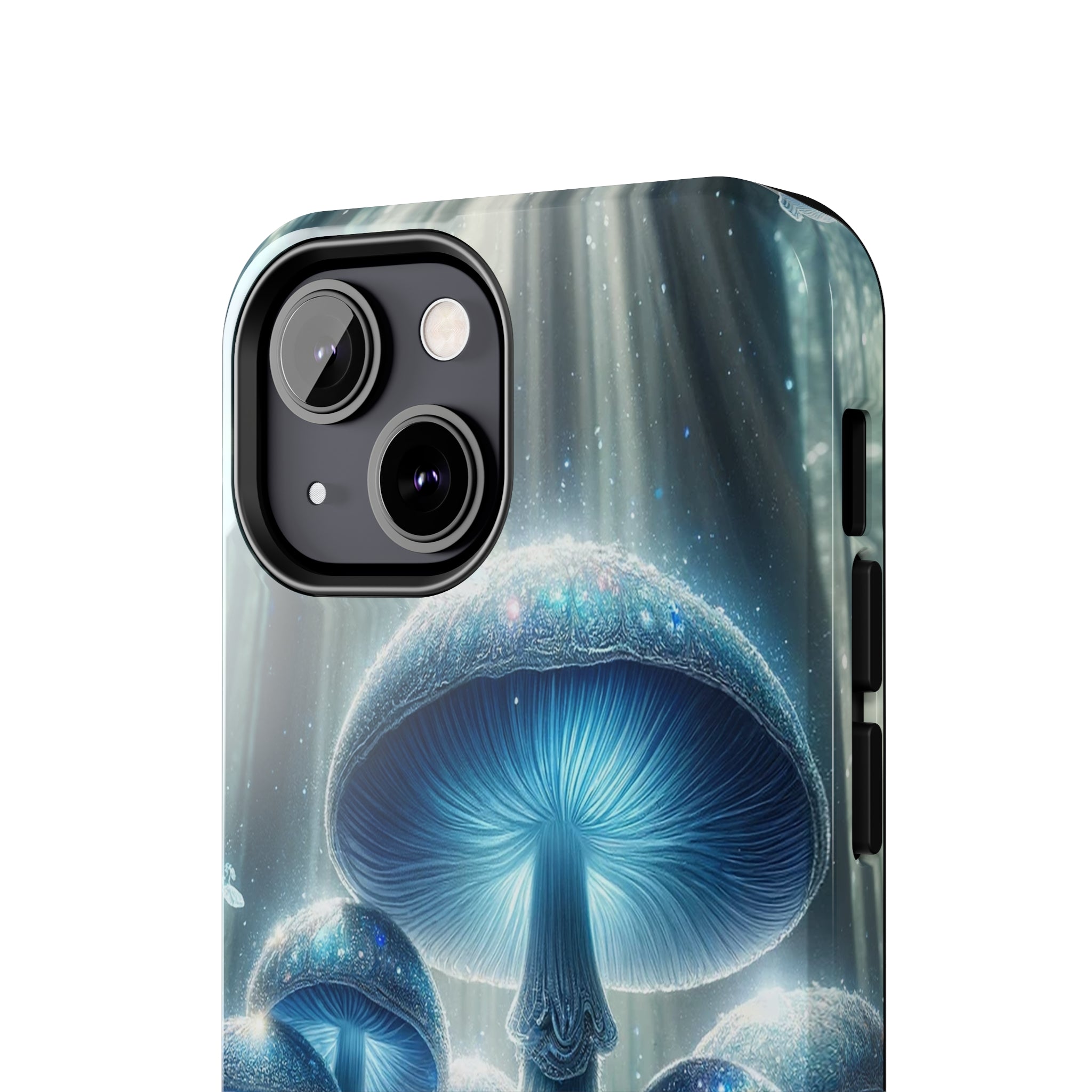 Light blue mushrooms - Tough Phone Case