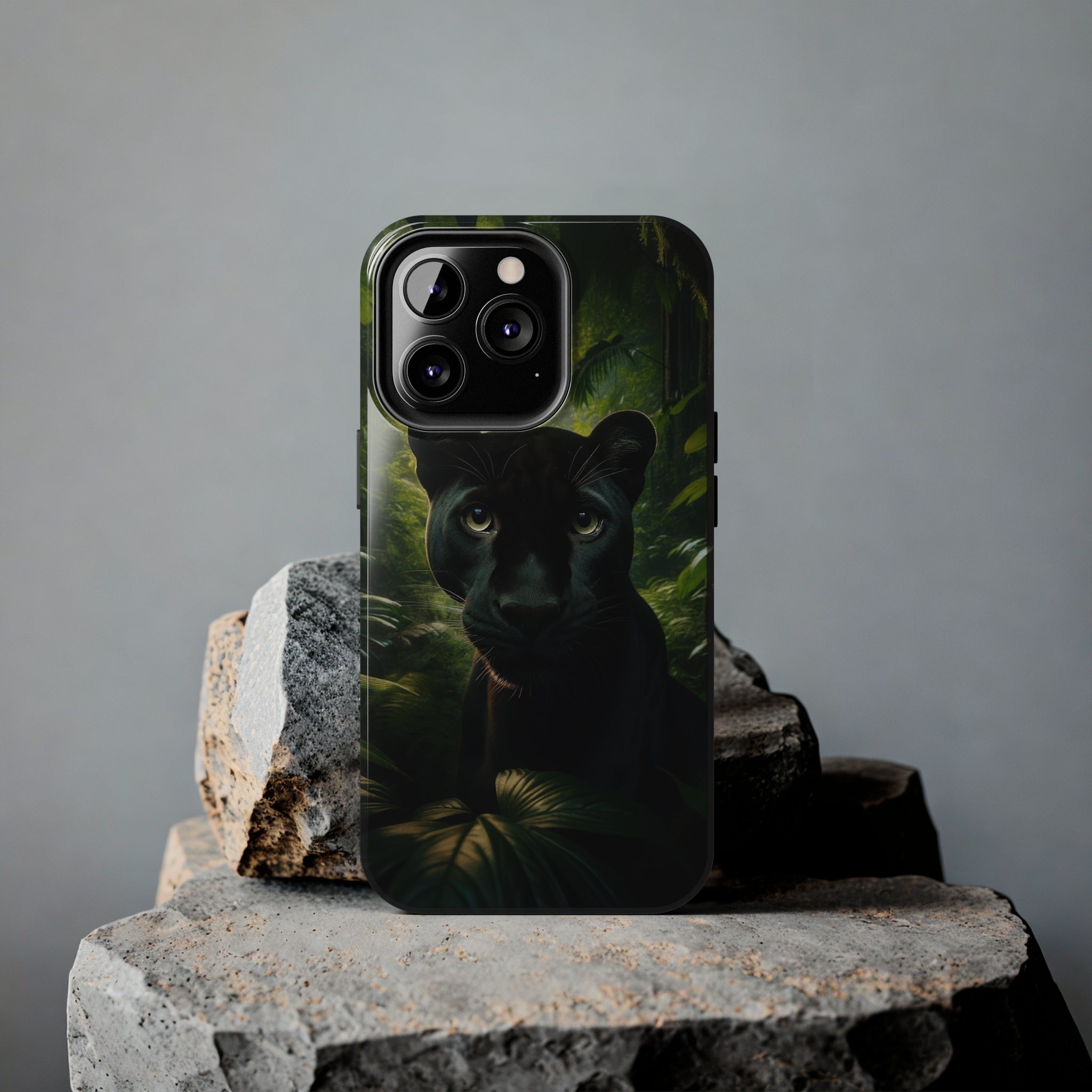 Curious black panther - Tough Phone Case