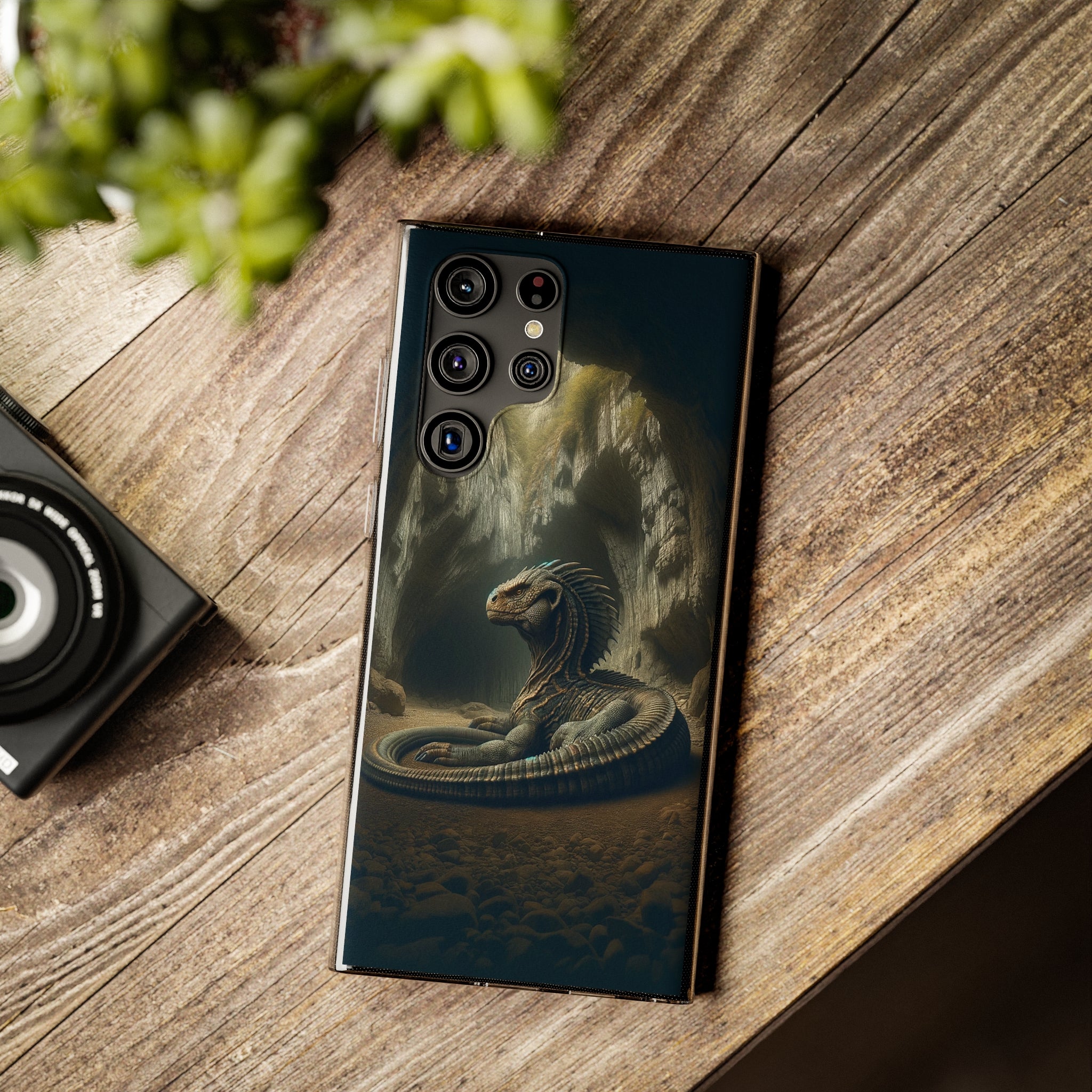 Basilisk in a cave - Soft Phone Case