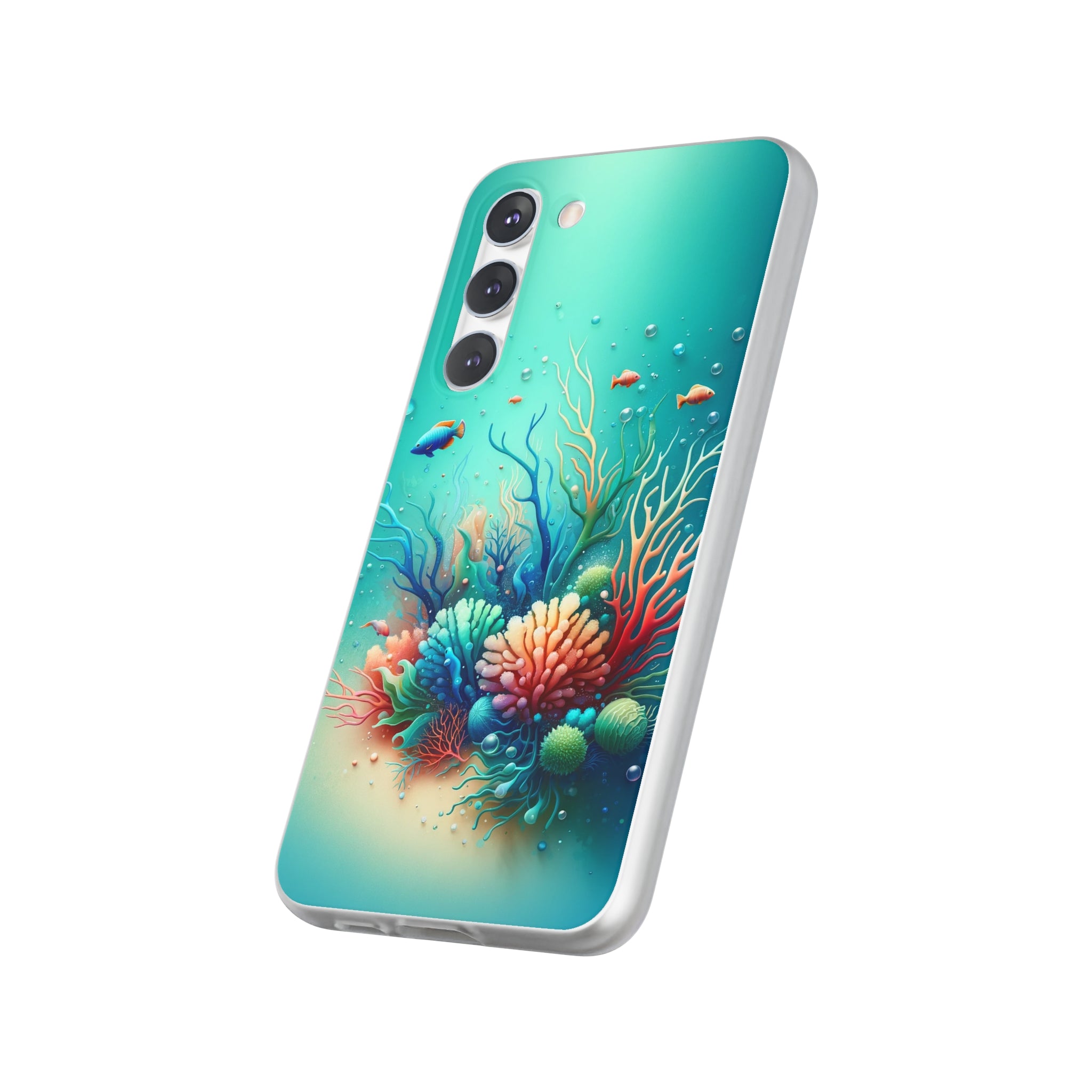 Fish around coral reef - Flexi Case (Samsung only)