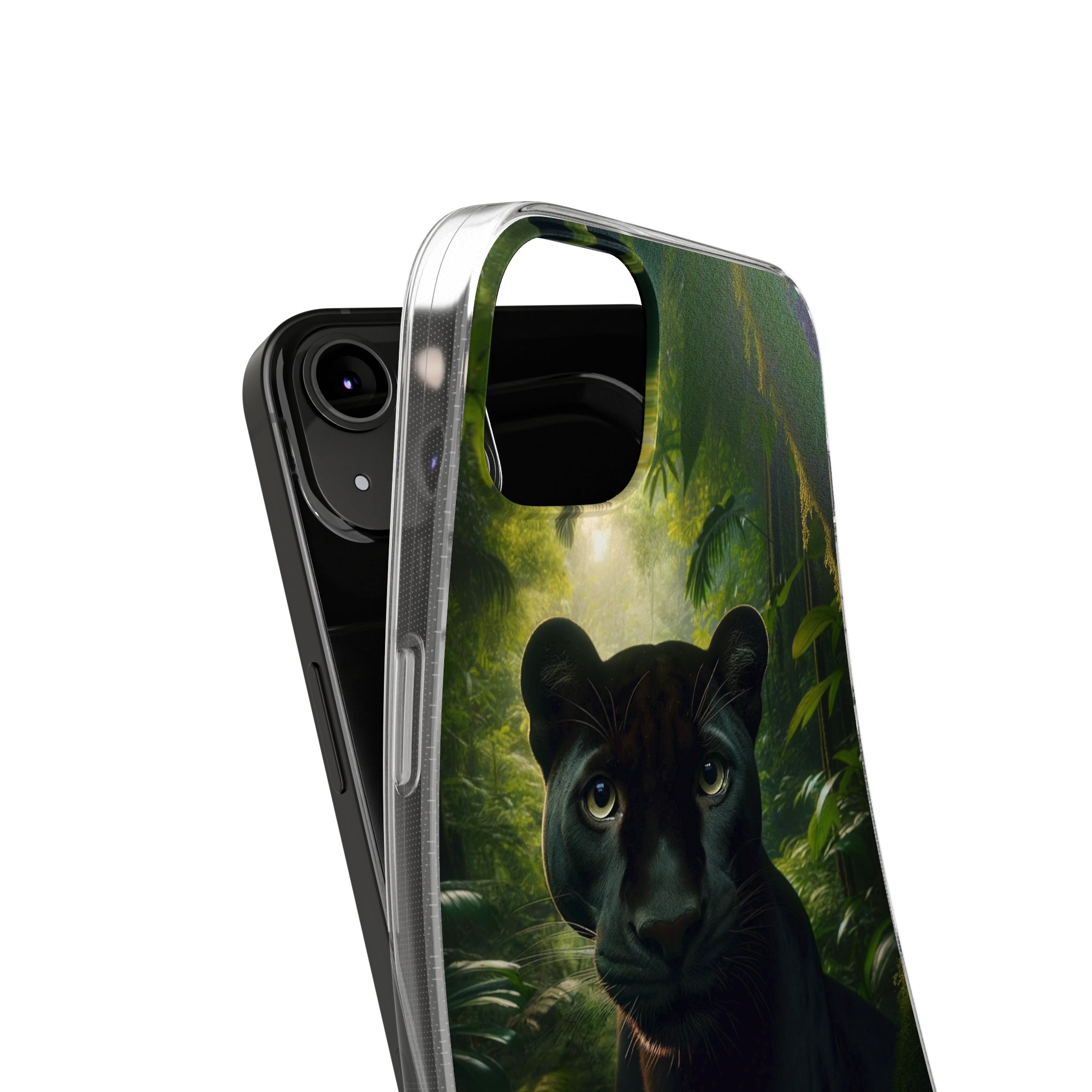 Curious Panther - Soft Phone Case