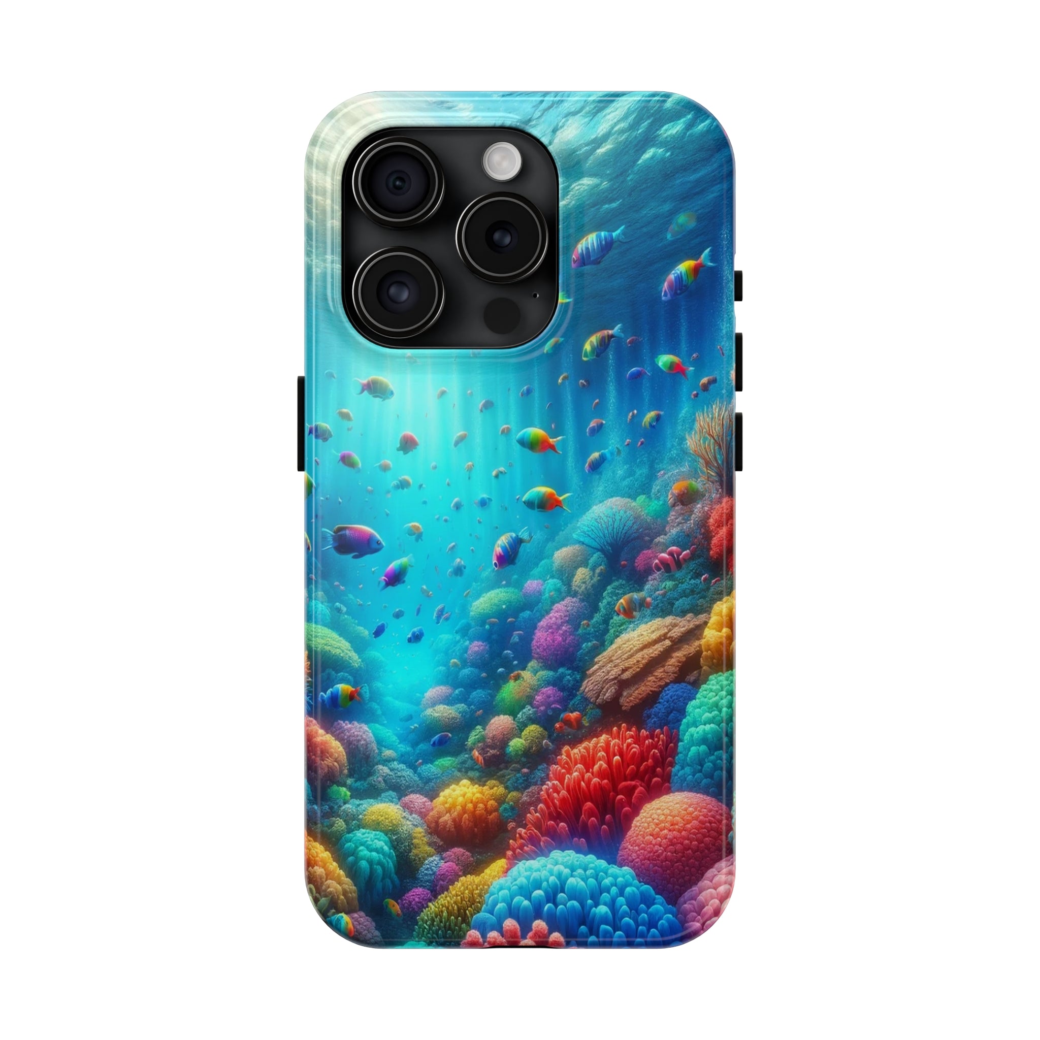 Coloured fish and coral reef - Tough Phone Case