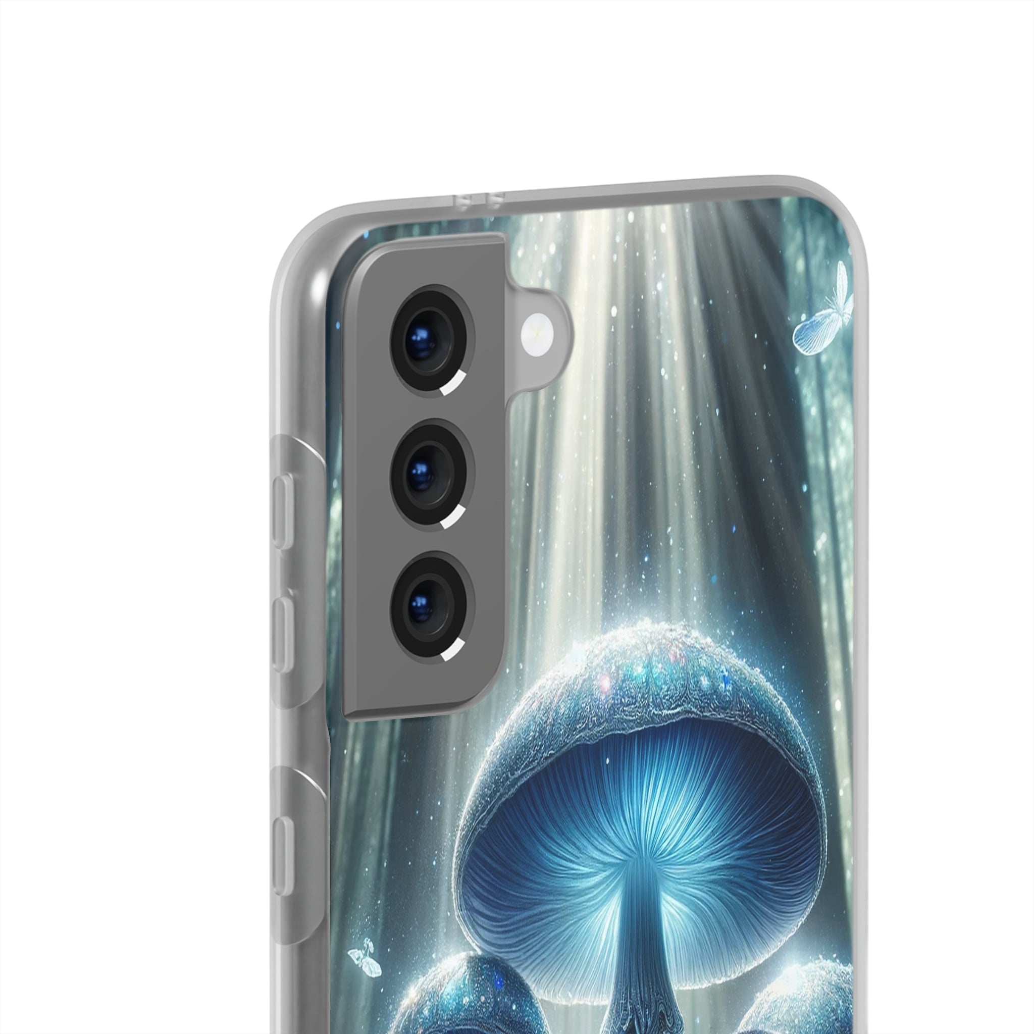 Lightblue mushrooms - Flexi Case (Samsung only)