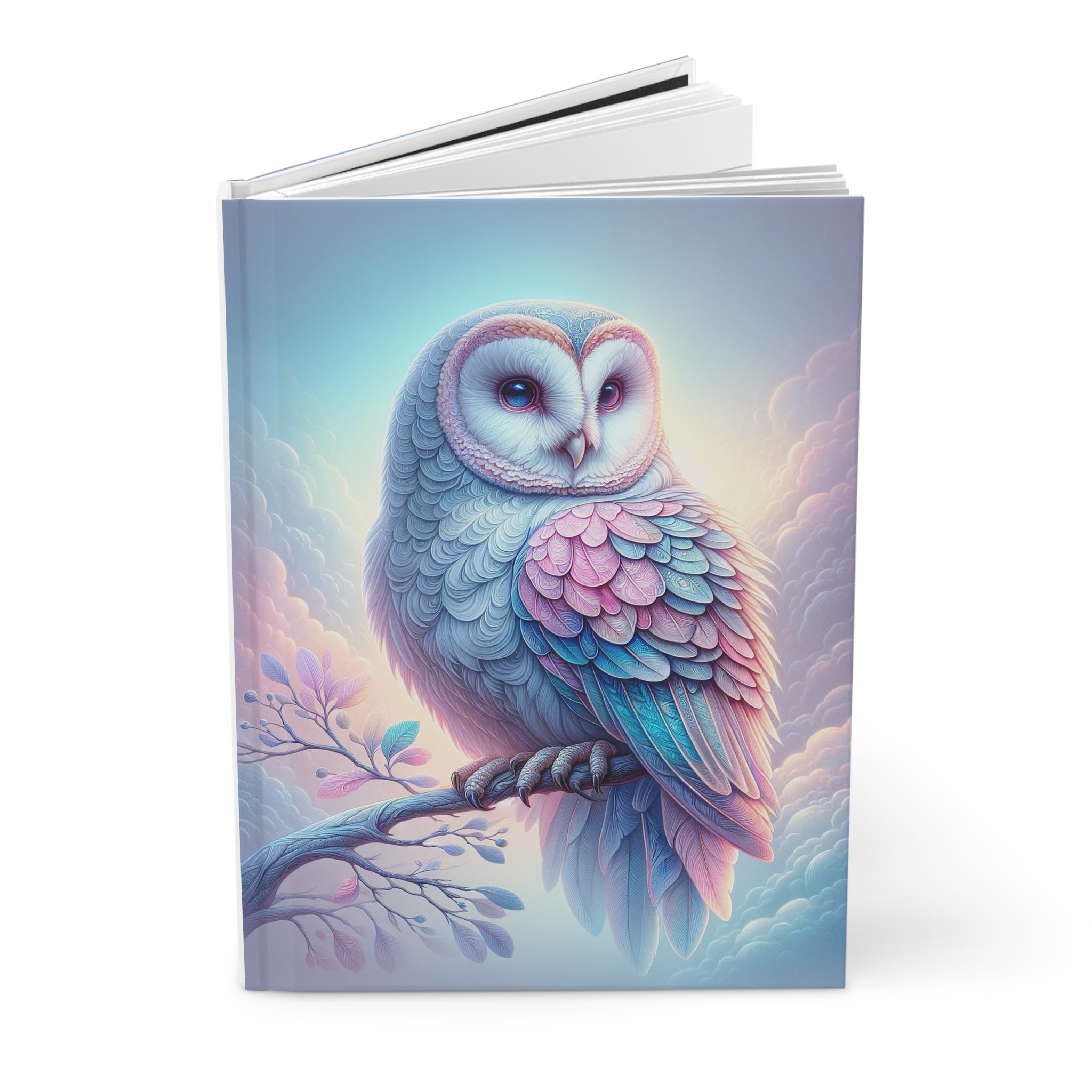 Pink Owl - Hardcover Notebook