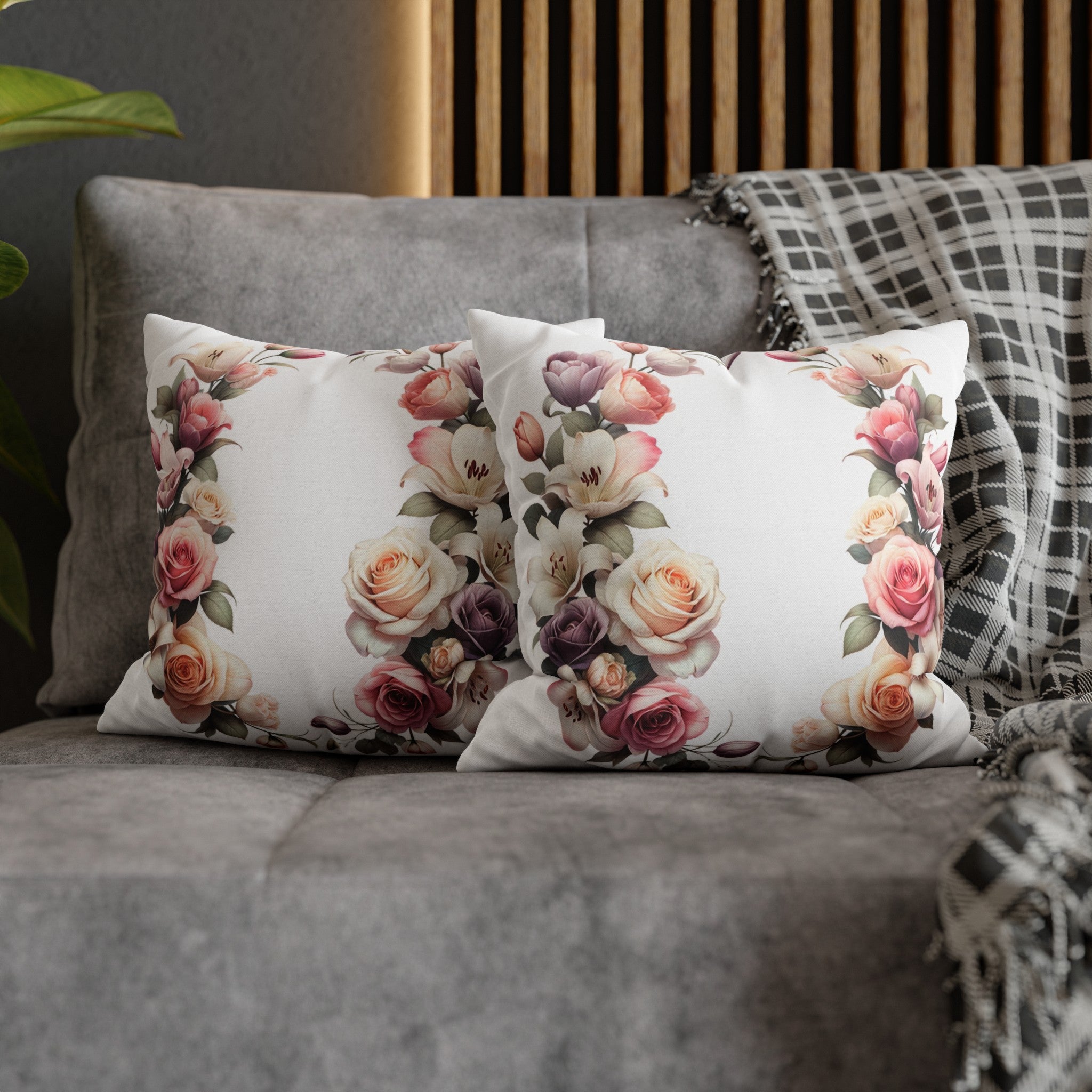 Roses (1) - Polyester Square Pillowcase