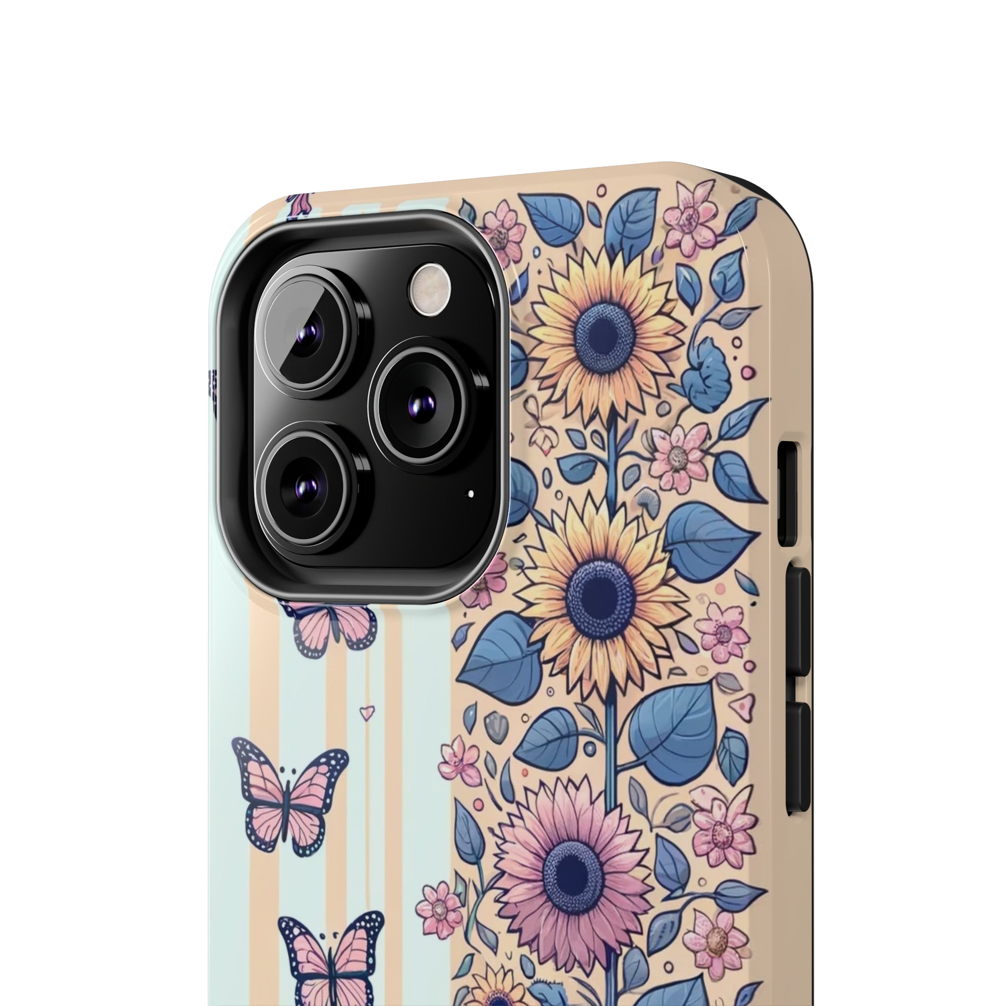 Butterflies and Sunflowers - Tough Phone Case