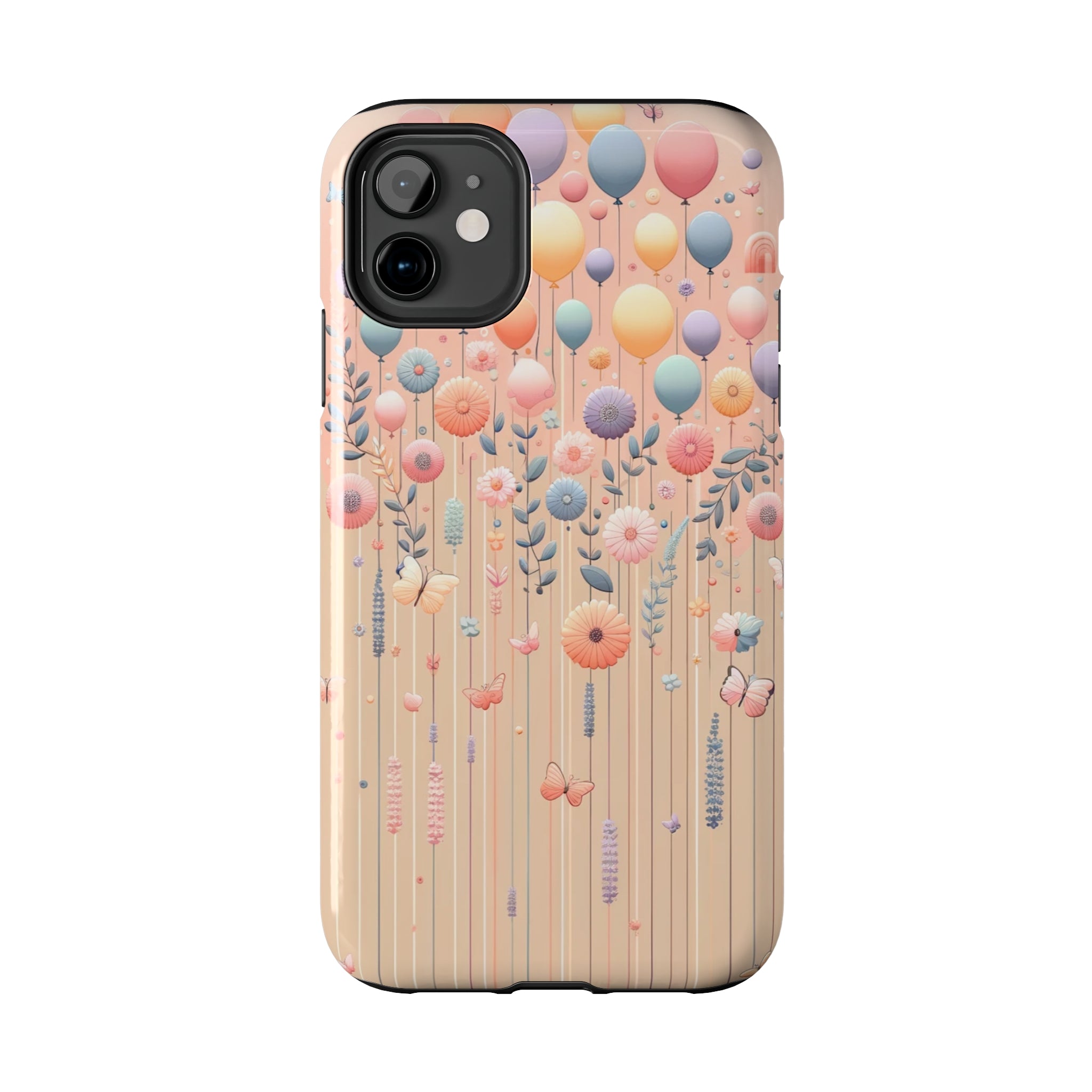 Balloons and flowers - Tough Phone Case