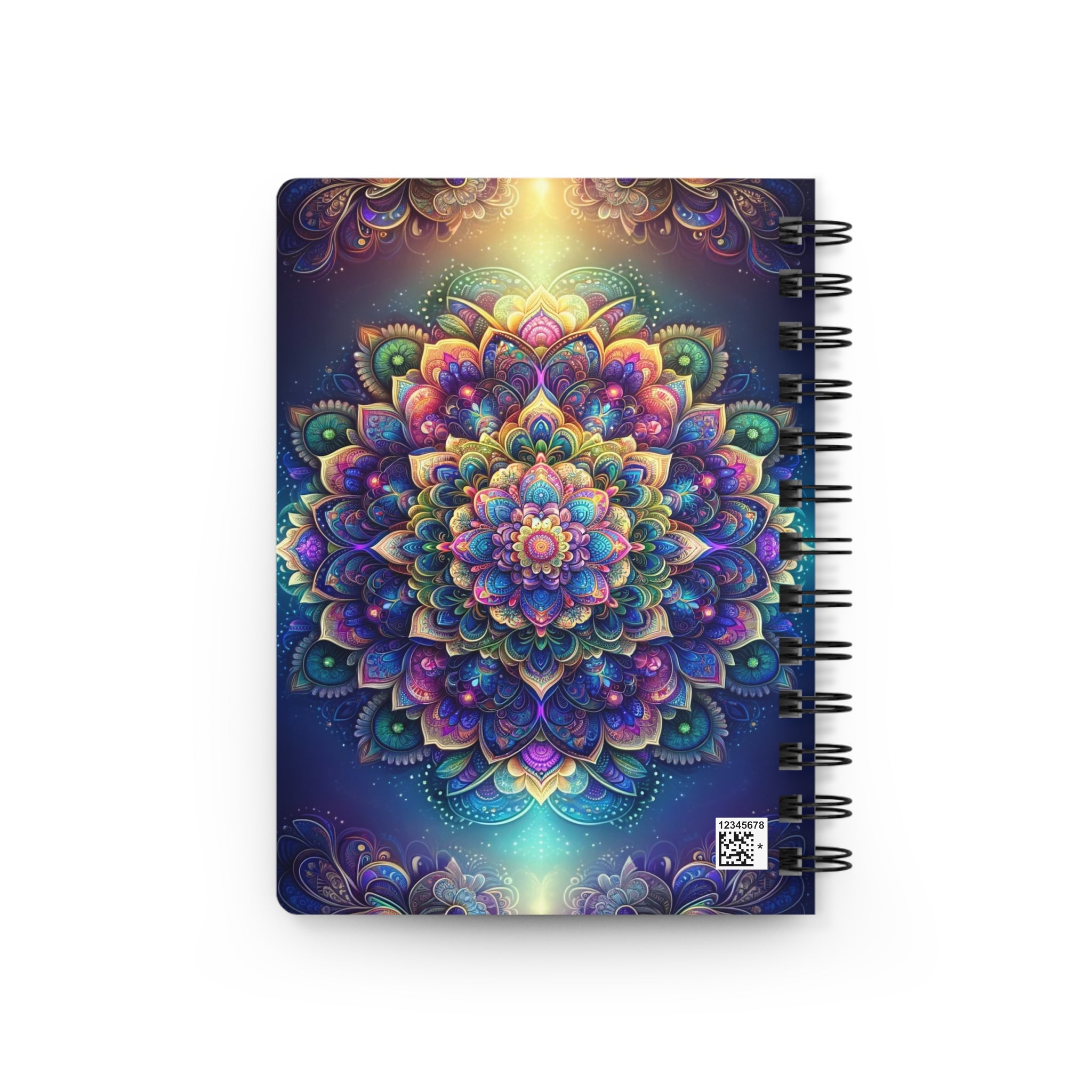 Purple and green Mandala - Spiral Notebook