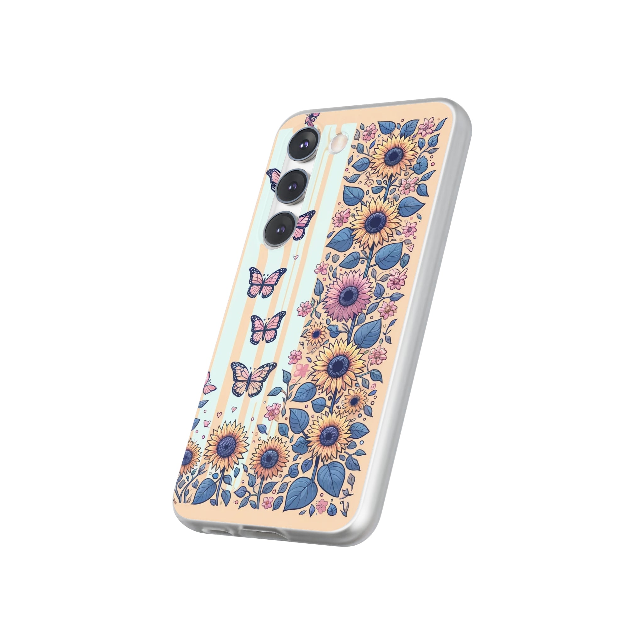 Sunflowers and butterflies - Flexi Case (Samsung only)