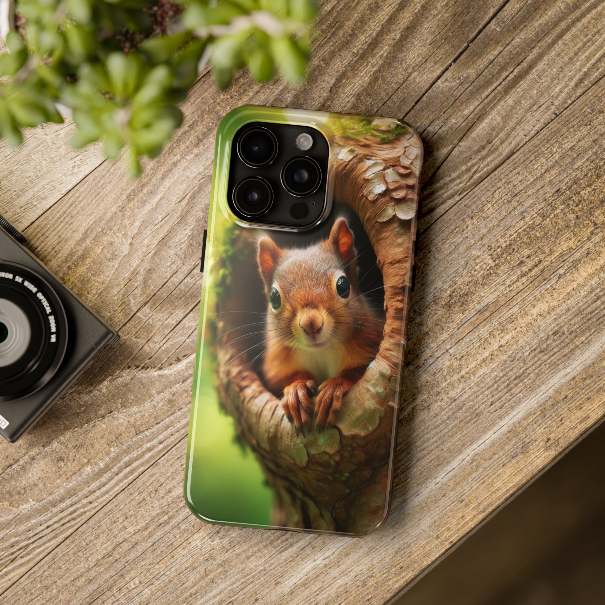 Squirrel in a tree - Tough Phone Case