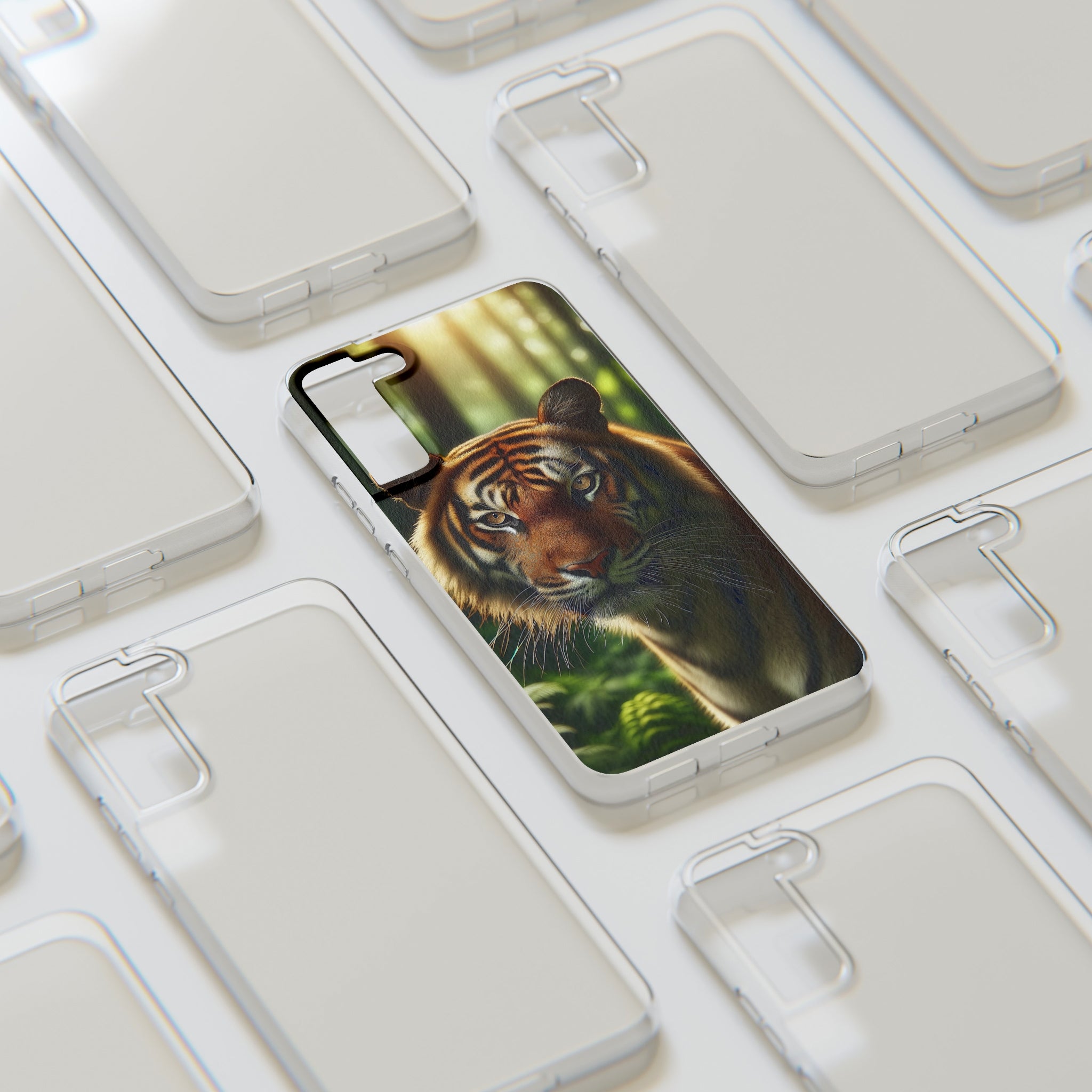 Curious Tiger - Soft Phone Case