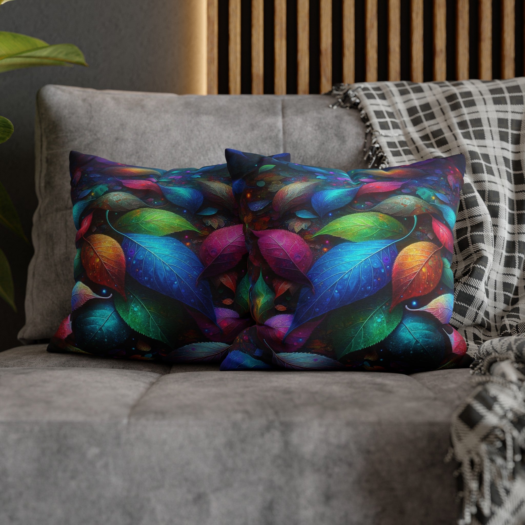 Magical Leaves 3 - Polyester Square Pillowcase