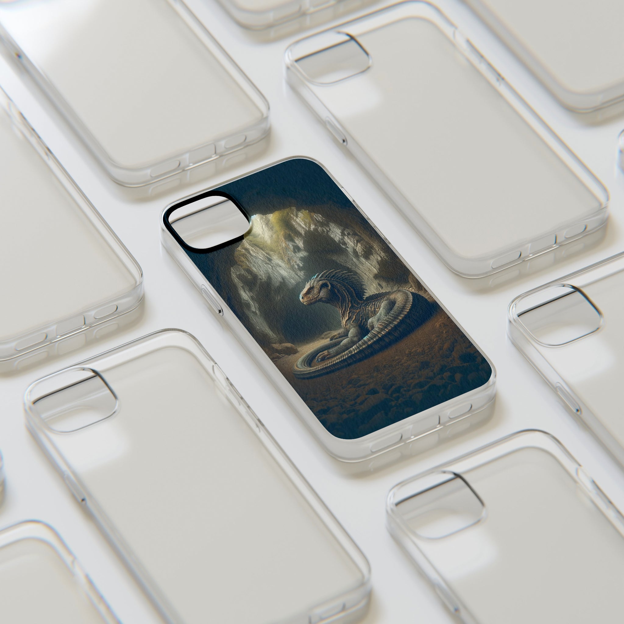 Basilisk in a cave - Soft Phone Case