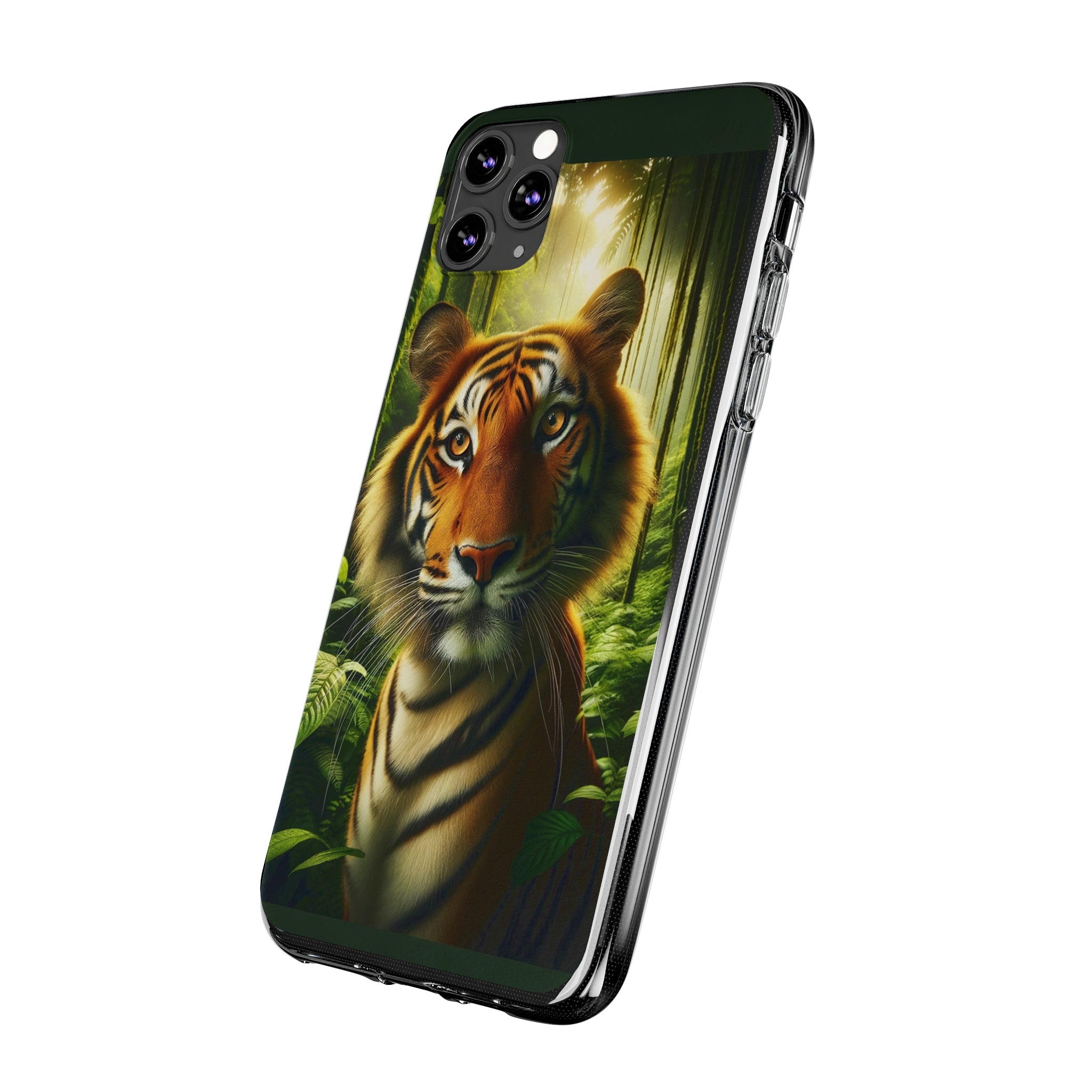 Curious Tiger - Soft Phone Cases