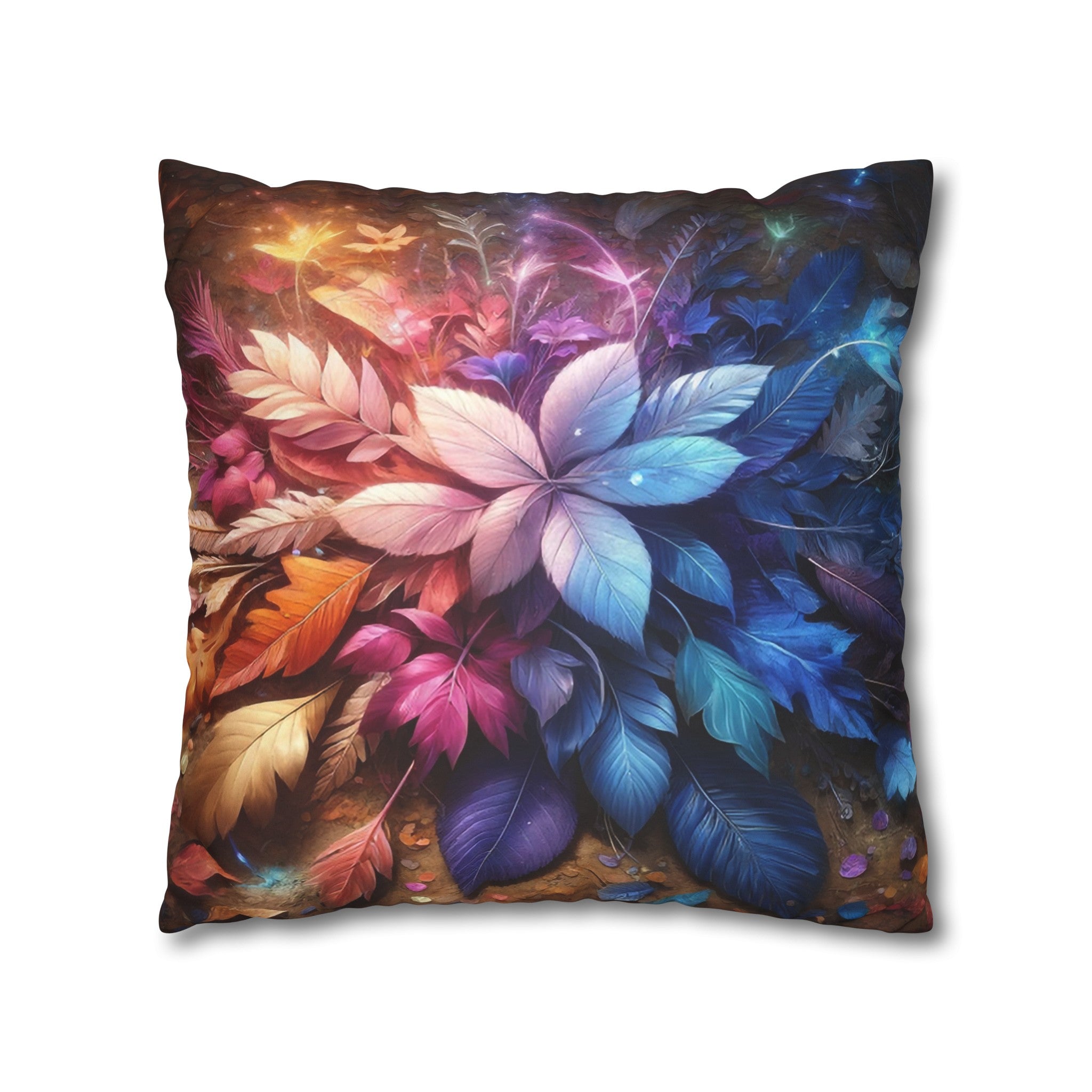 Magical leaves (2) - Suede Square Pillowcase