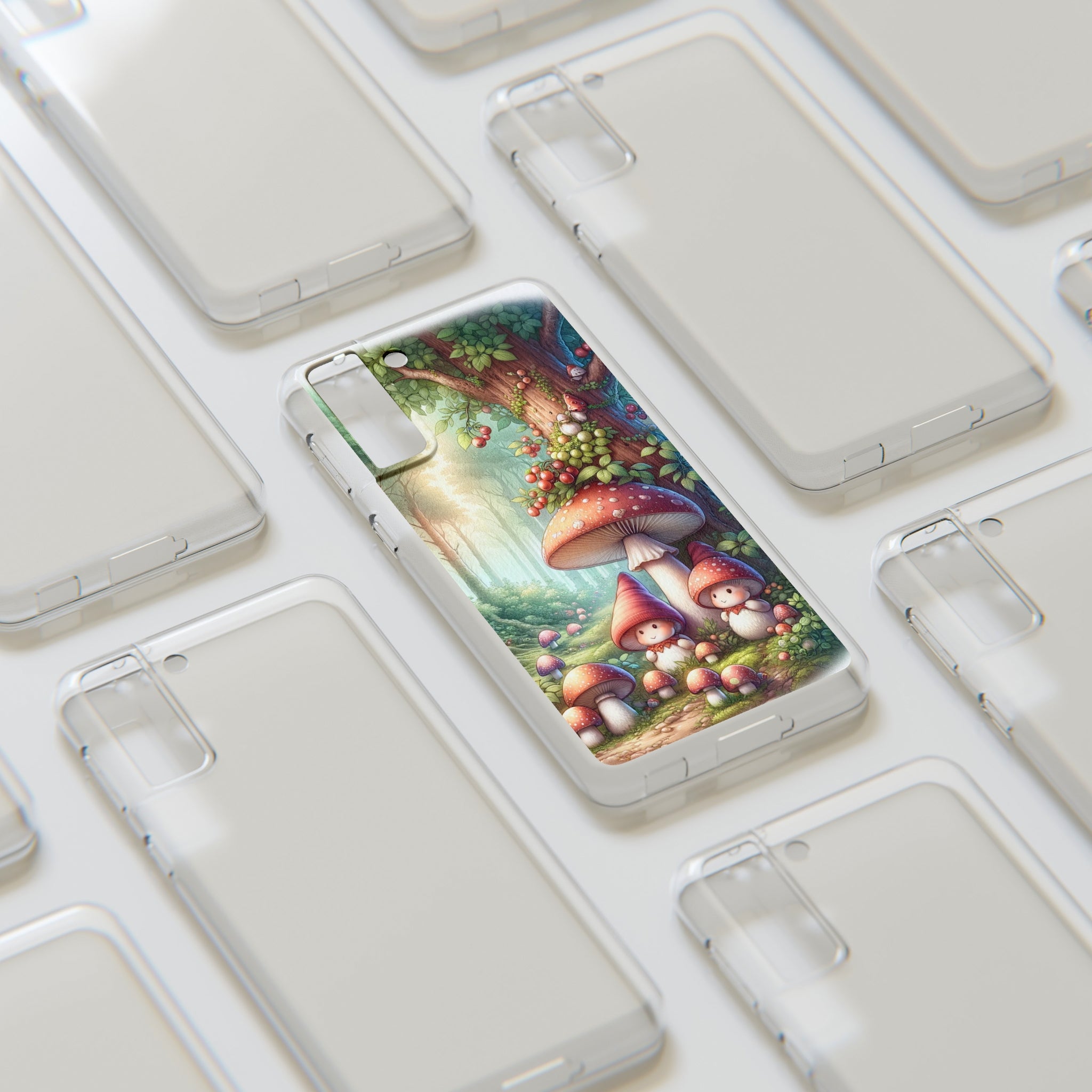 Gnomes and mushrooms - Soft Phone Case