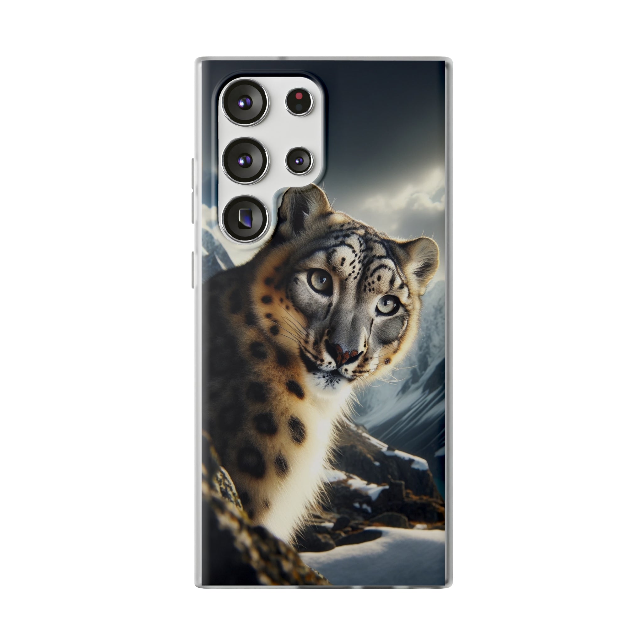 Curious Snow leopard - Flexi Case (Samsung only)