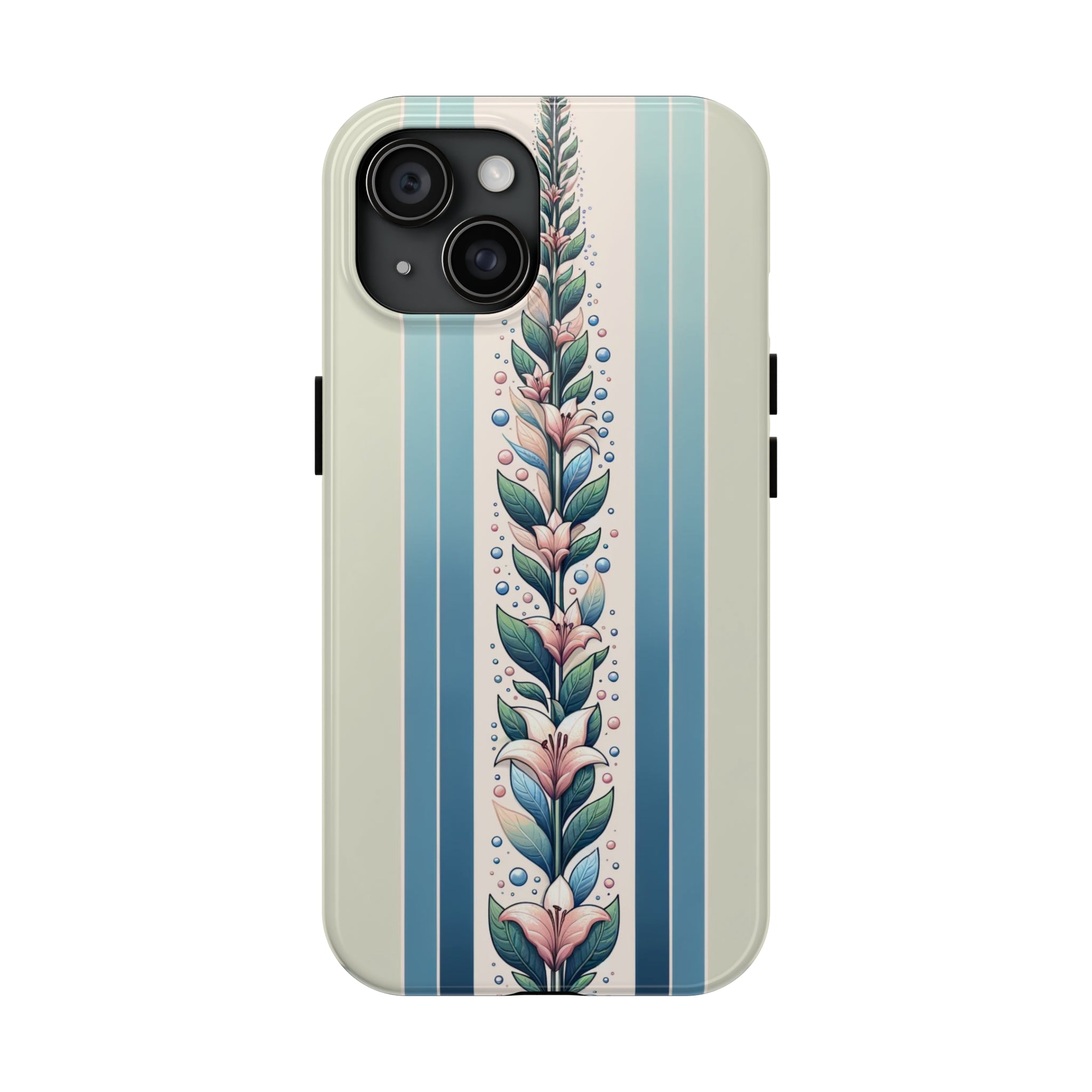 Lilies and leaves - Tough Phone Case