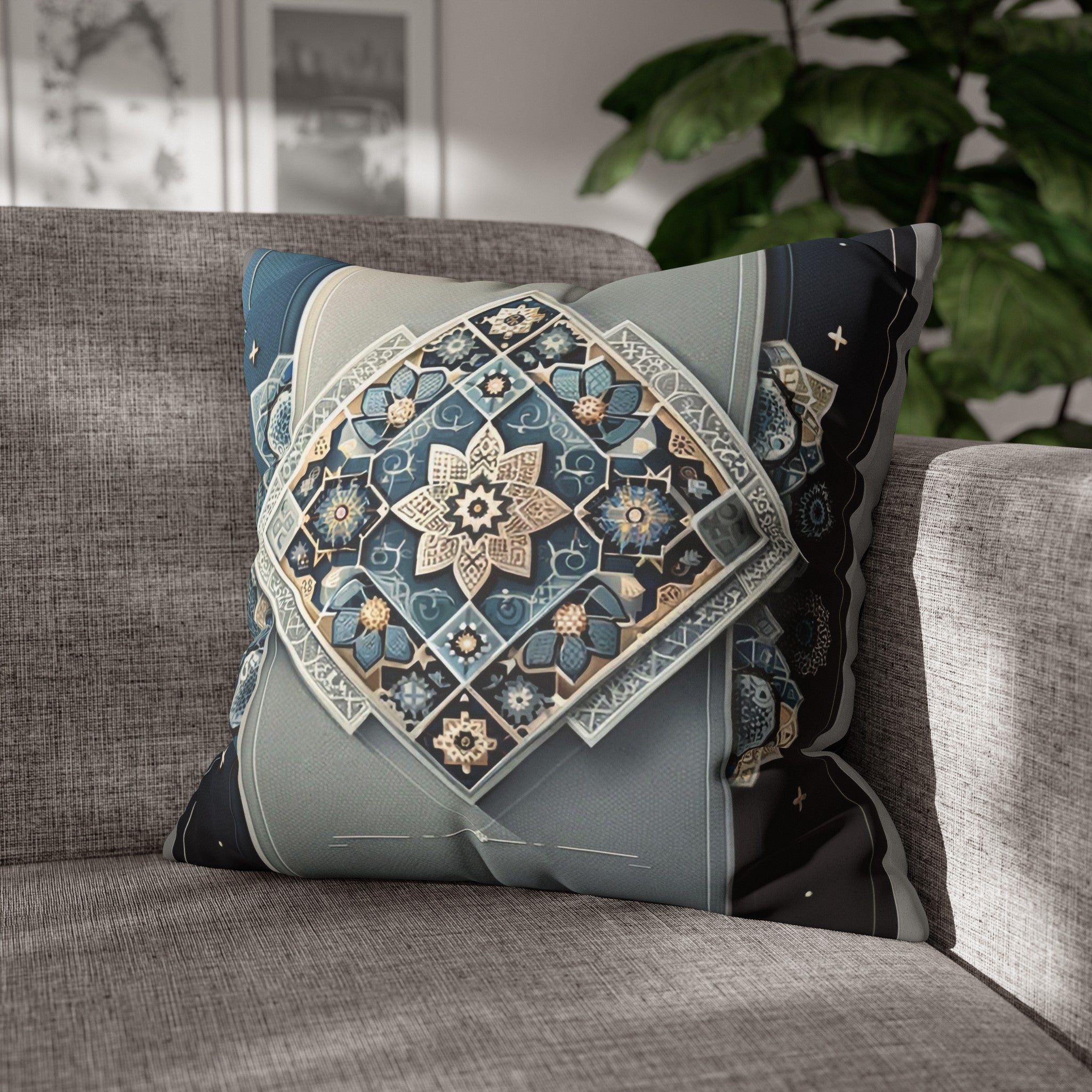 Islamic Art (7) - Suede Square Pillowcase