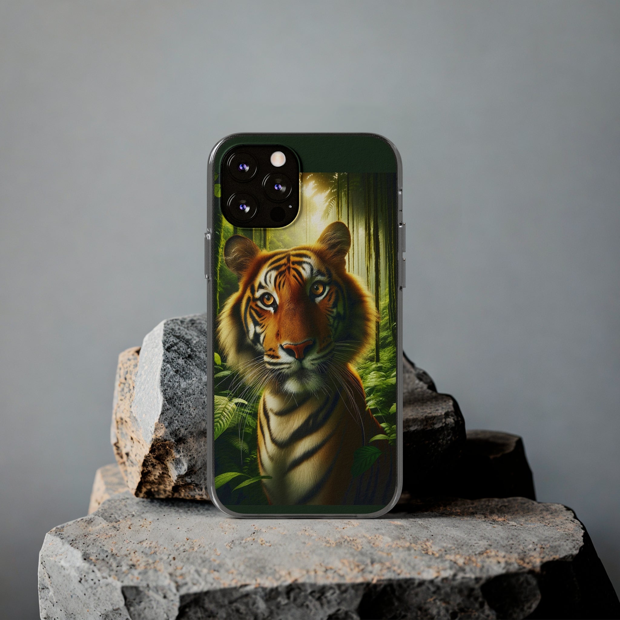 Curious Tiger - Soft Phone Cases