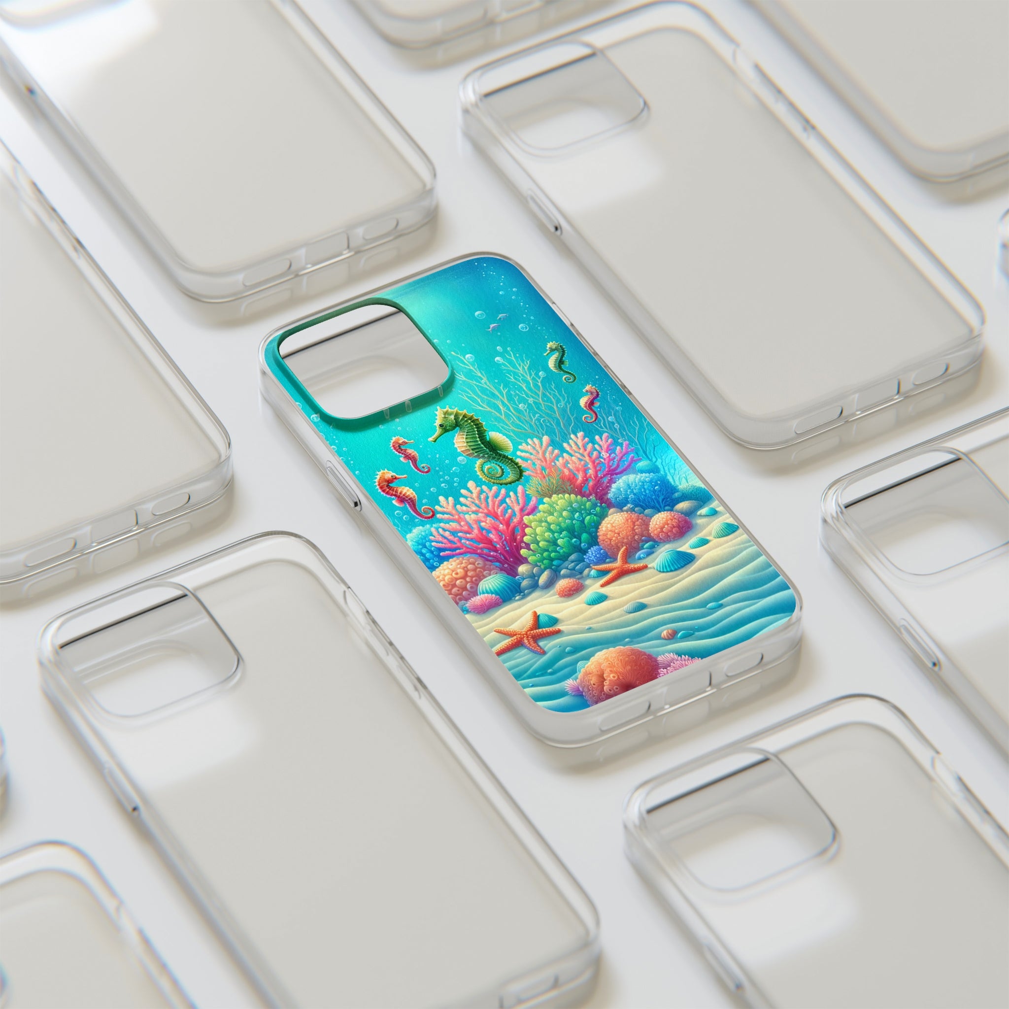 Seahorses - Soft Phone Case