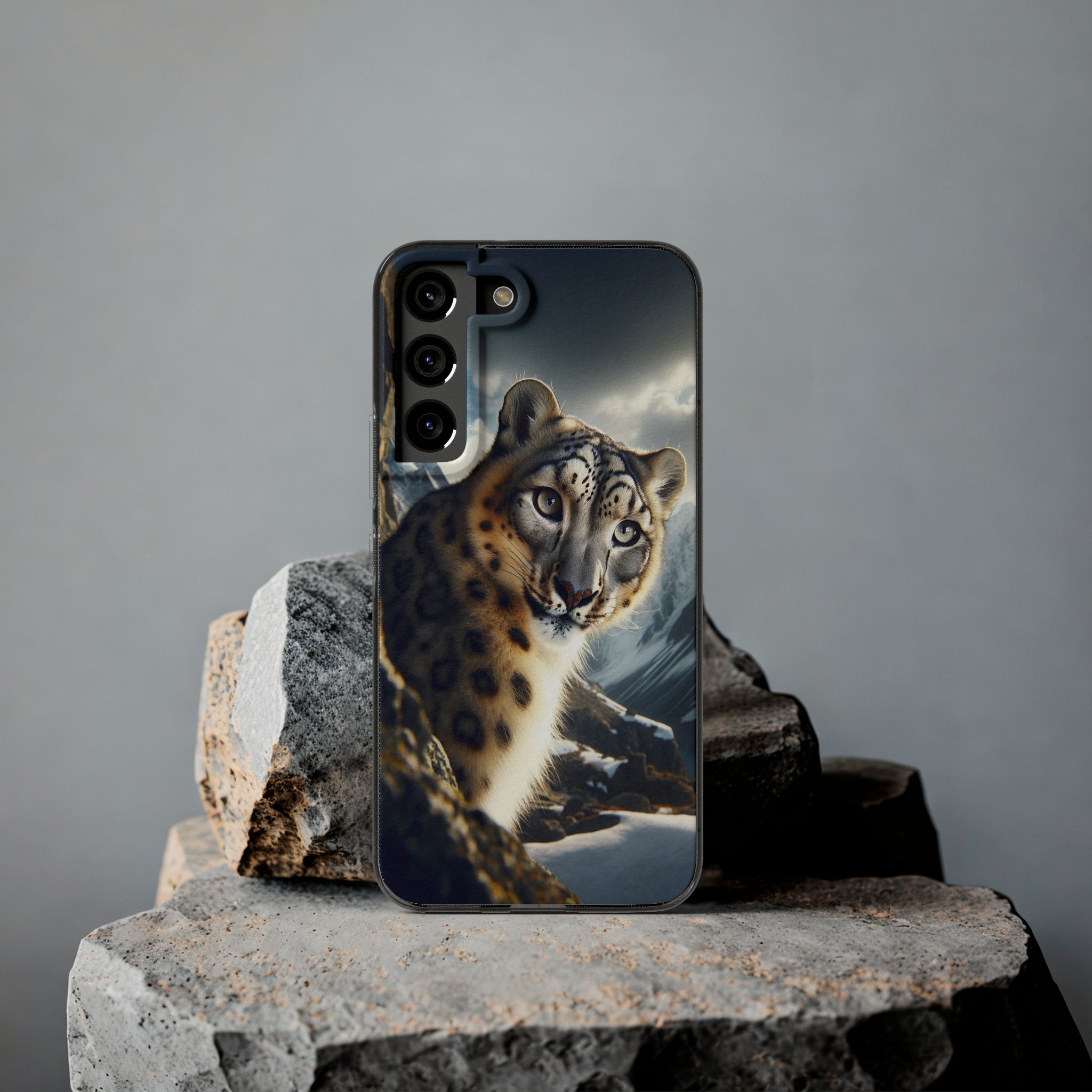 Snow Leopard - Soft Phone Case