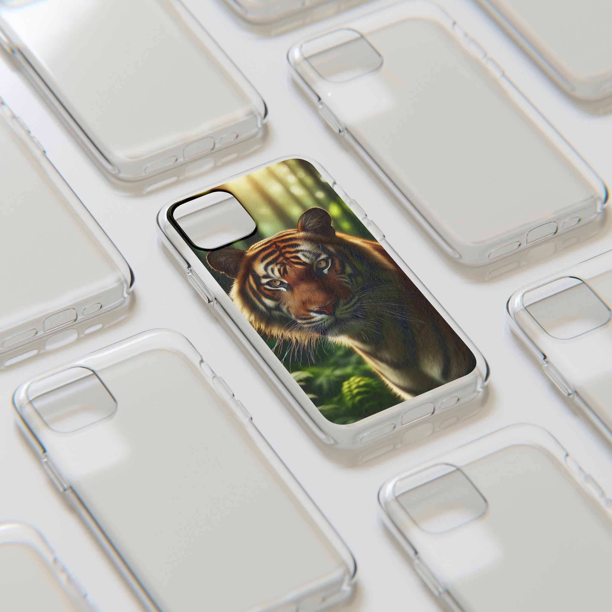 Curious Tiger - Soft Phone Case