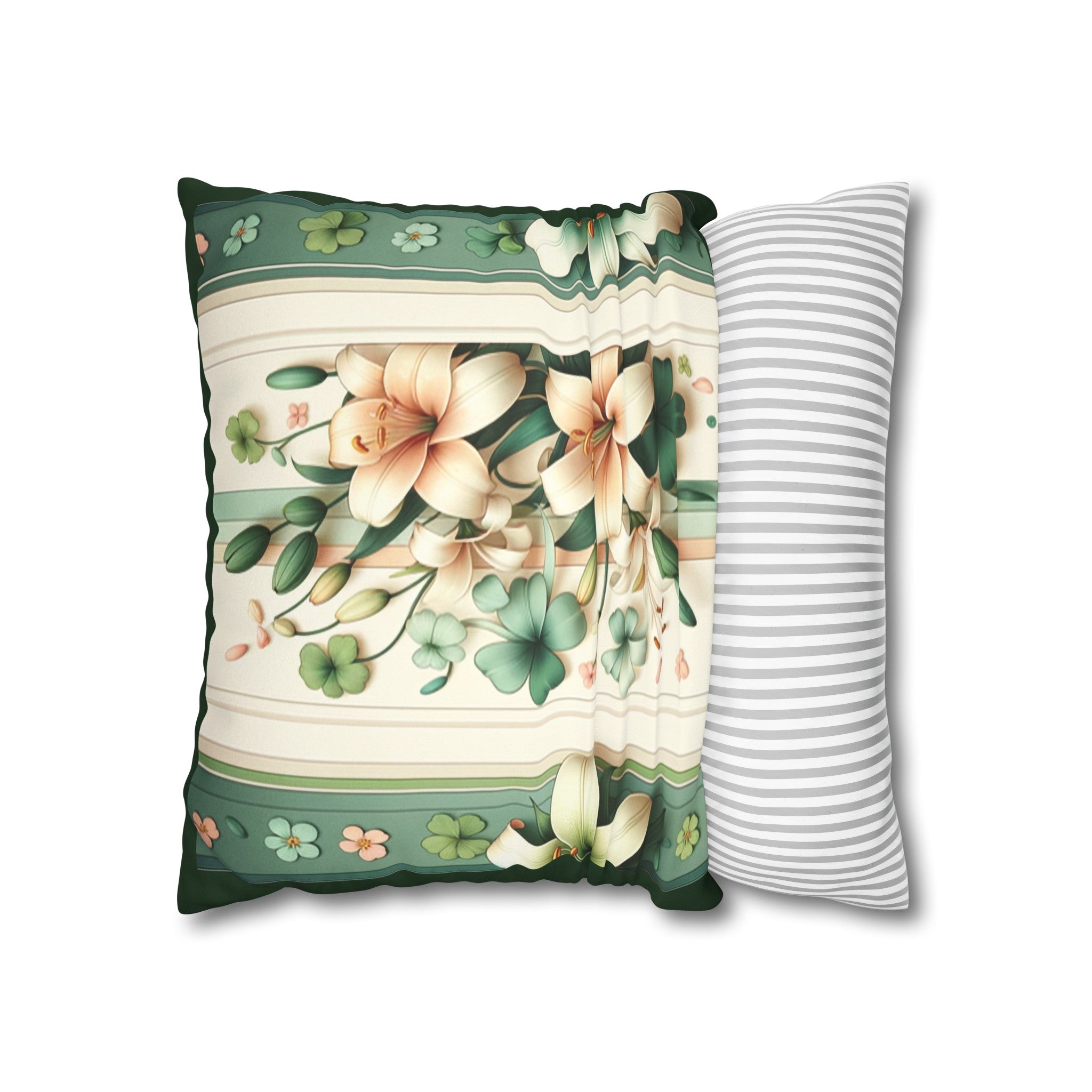 Lilies (2) - Suede Square Pillowcase